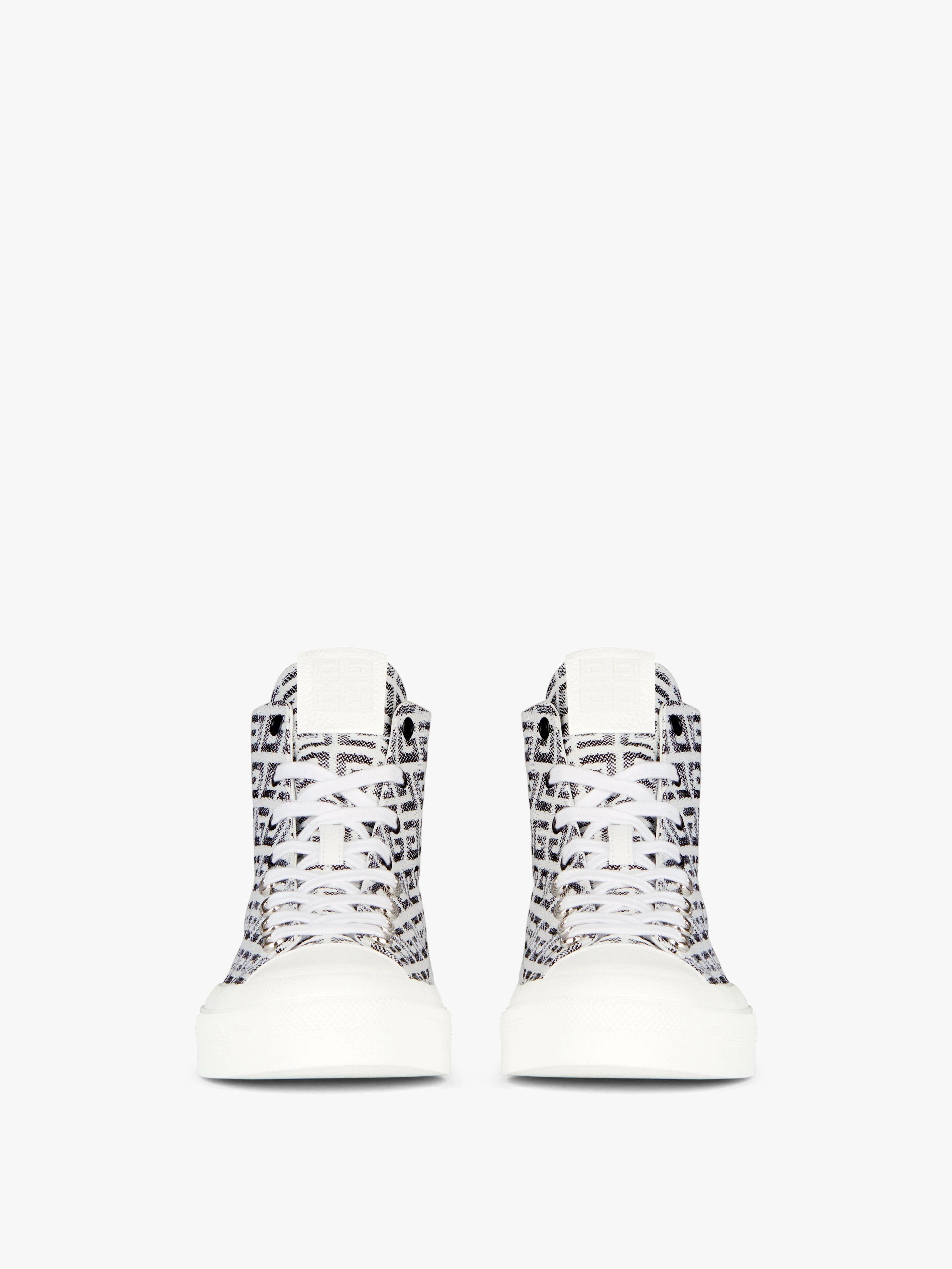 Givenchy CITY High Top Sneakers in 4G Jacquard Size US 13 / EU 46 - 2 Thumbnail