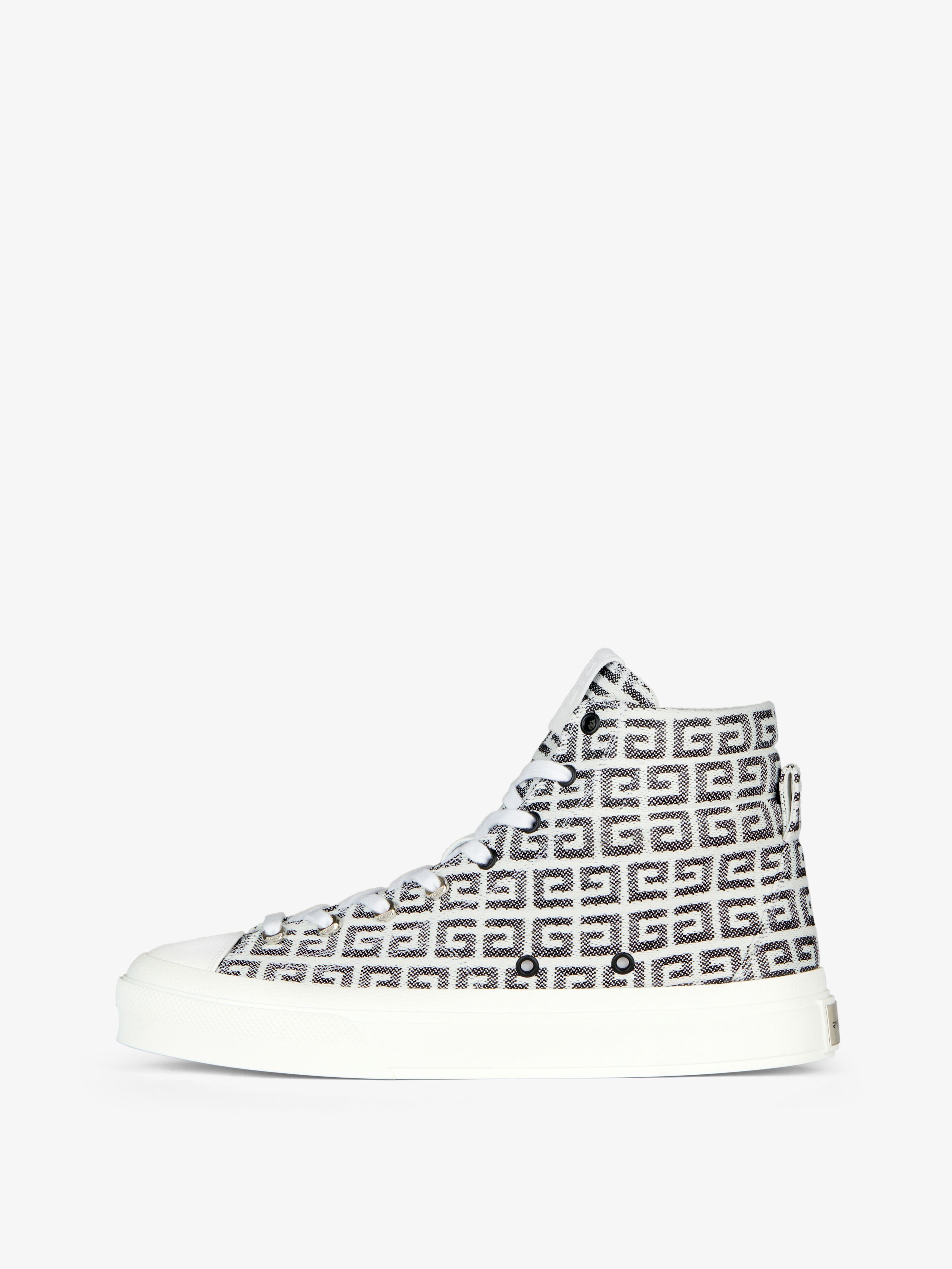 Givenchy CITY High Top Sneakers in 4G Jacquard Size US 13 / EU 46 - 3 Thumbnail