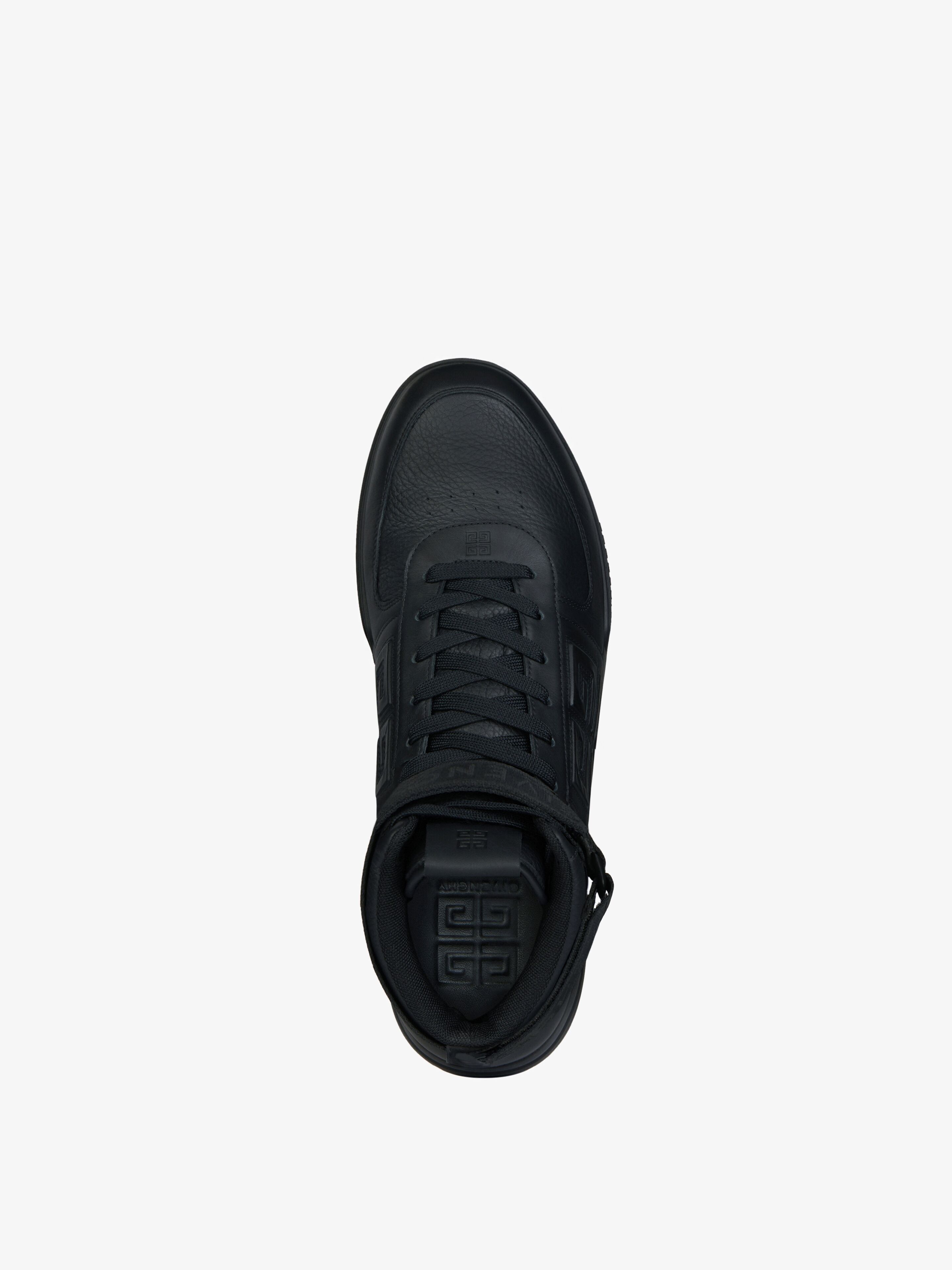 Givenchy G4 High Top Sneakers in Leather Black Size US 9 / EU 42 - 4 Thumbnail