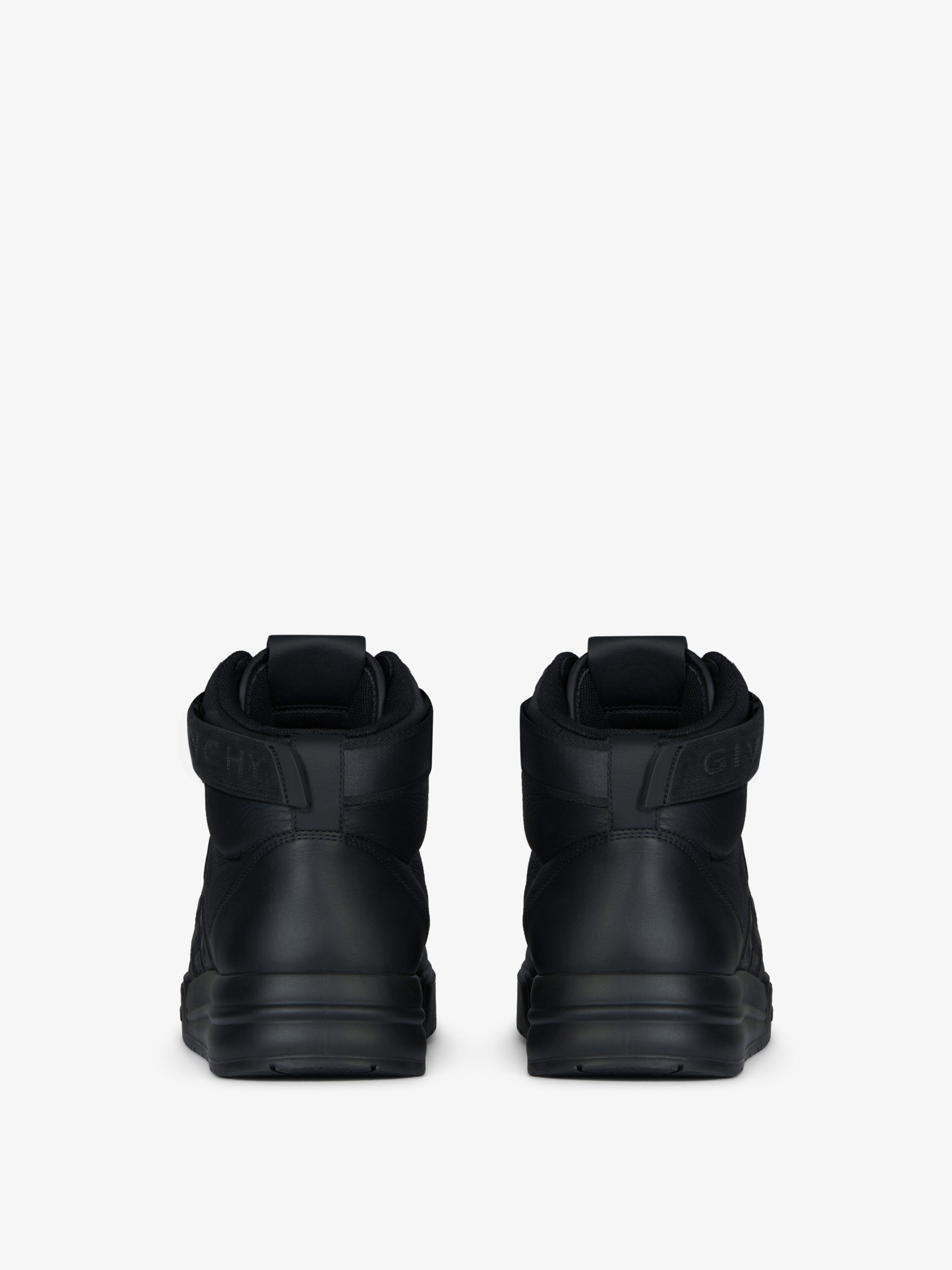 Givenchy G4 High Top Sneakers in Leather Black Size US 12 / EU 45 - 5 Thumbnail