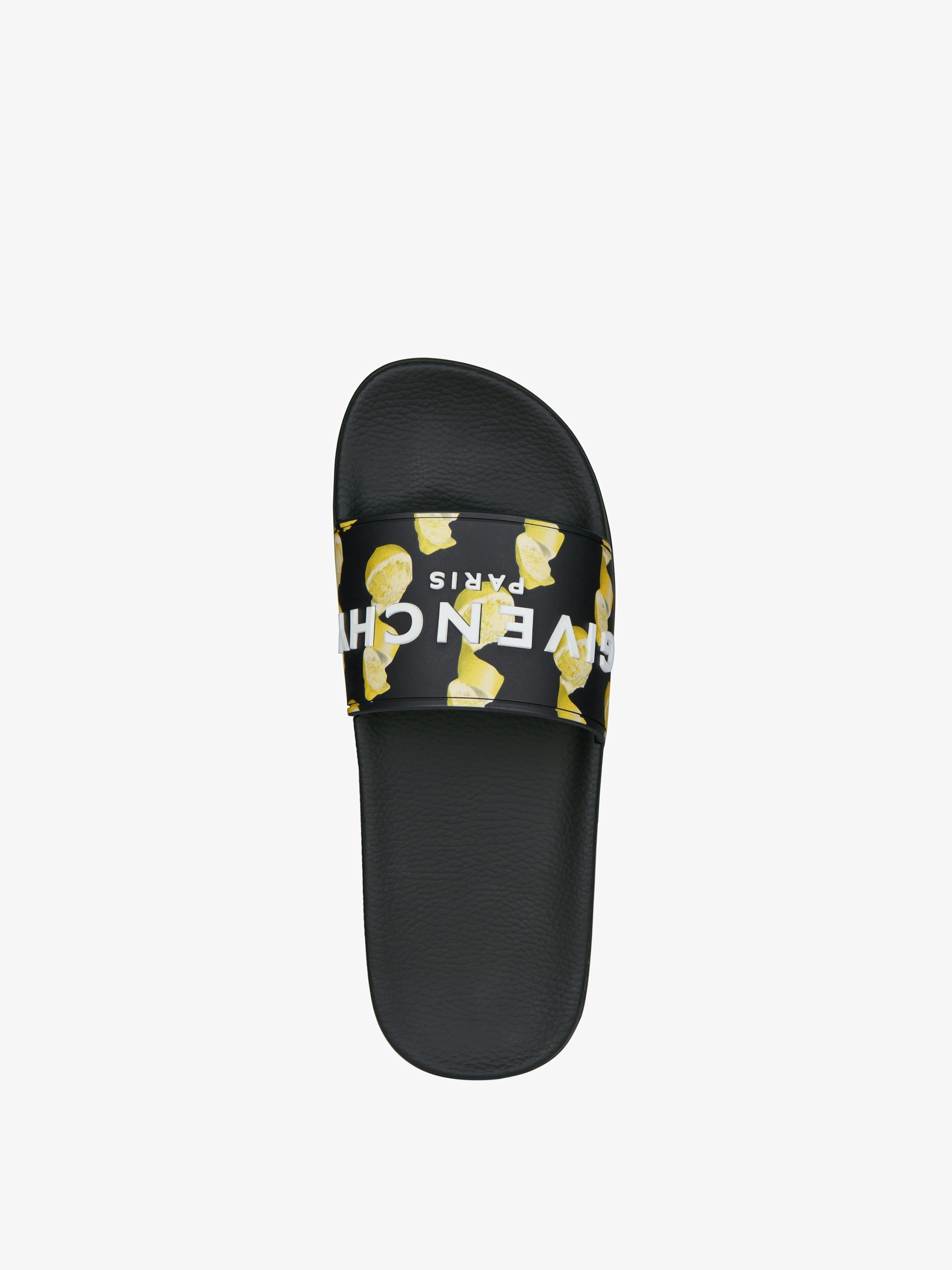 Givenchy Slide Flat Sandals in Rubber with Lemons Print Size US 7 / EU 40 - 2 Thumbnail