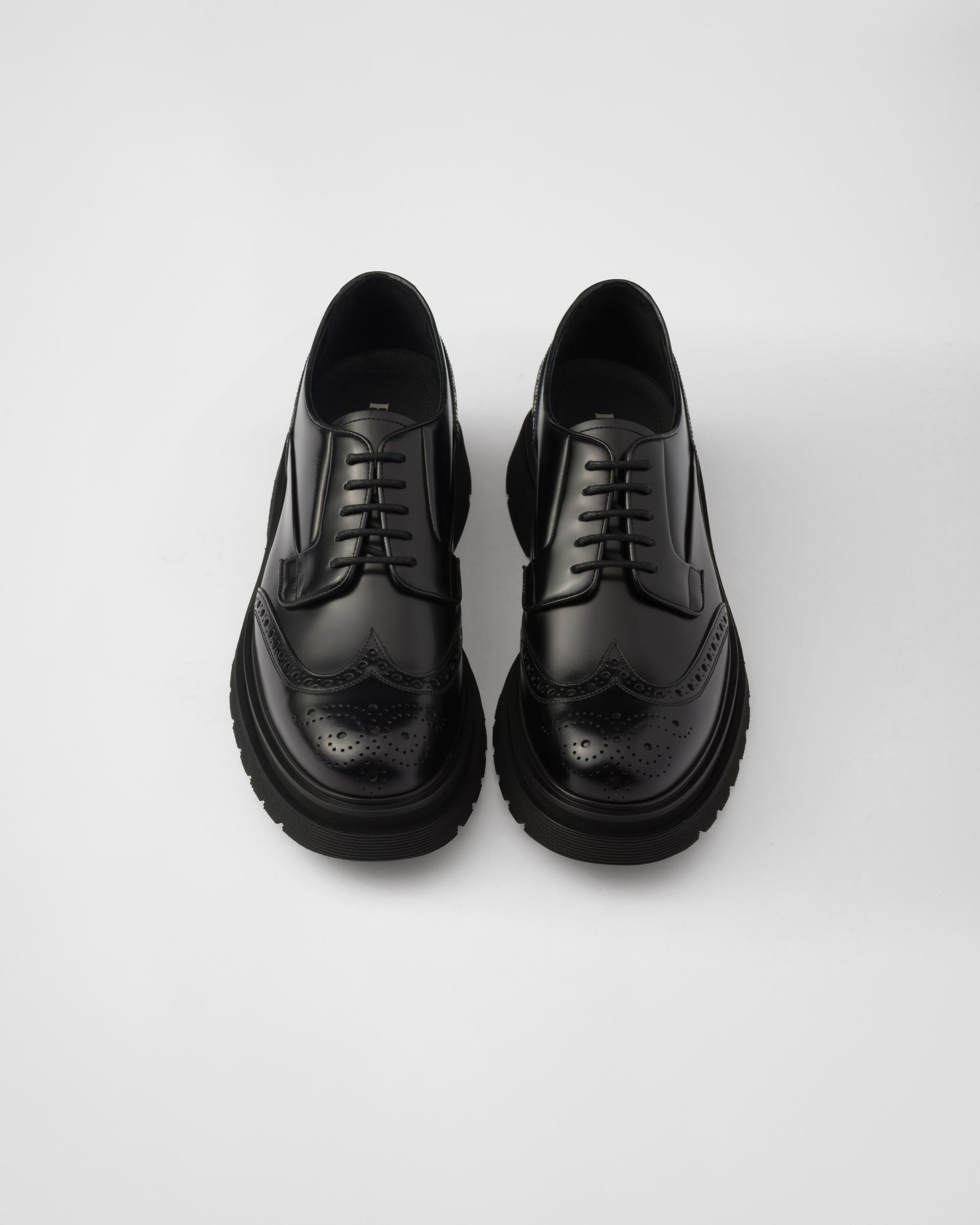 Prada Leather Derby Shoes Size US 11 / EU 44 - 3 Thumbnail