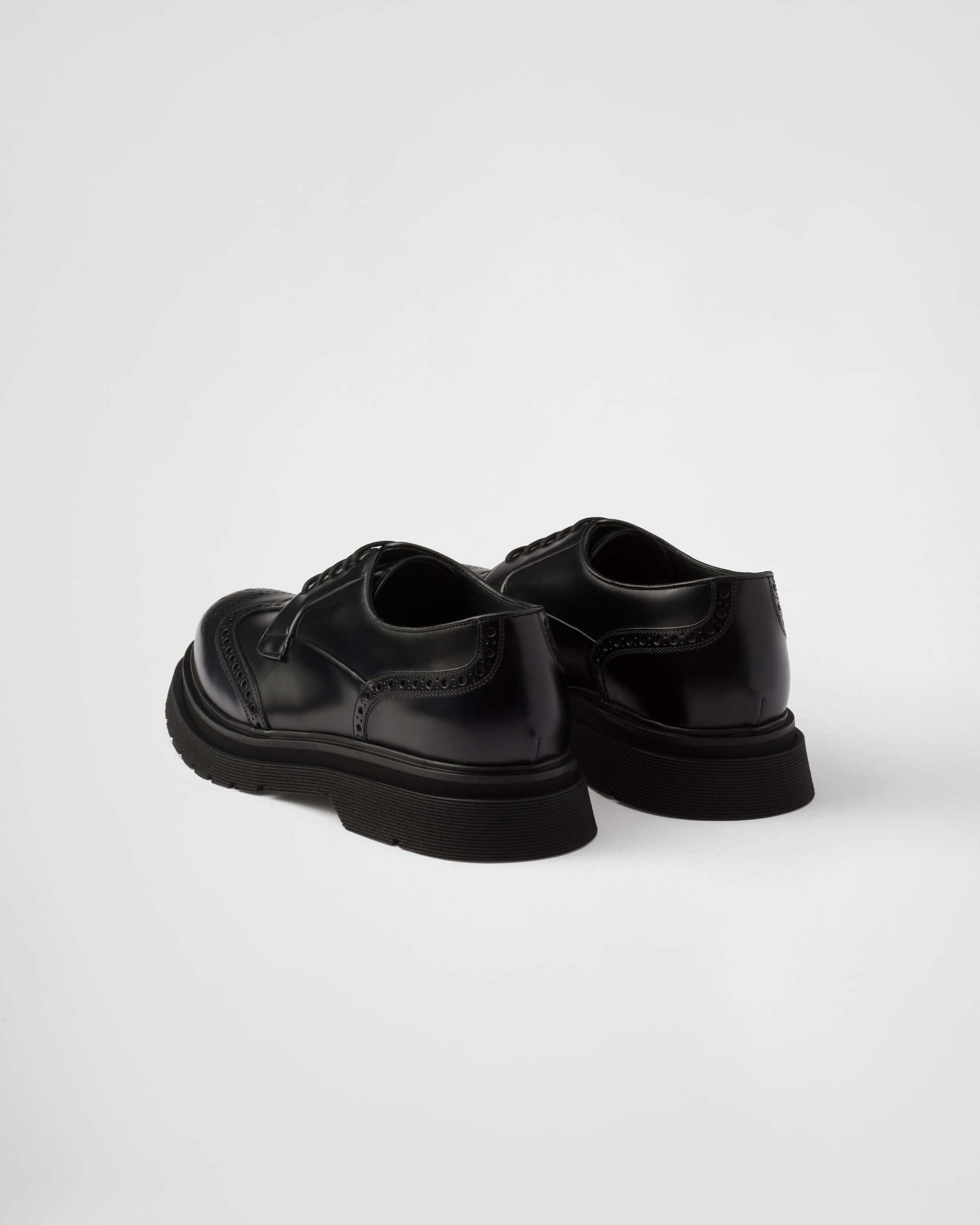 Prada Leather Derby Shoes Size US 12 / EU 45 - 4 Thumbnail