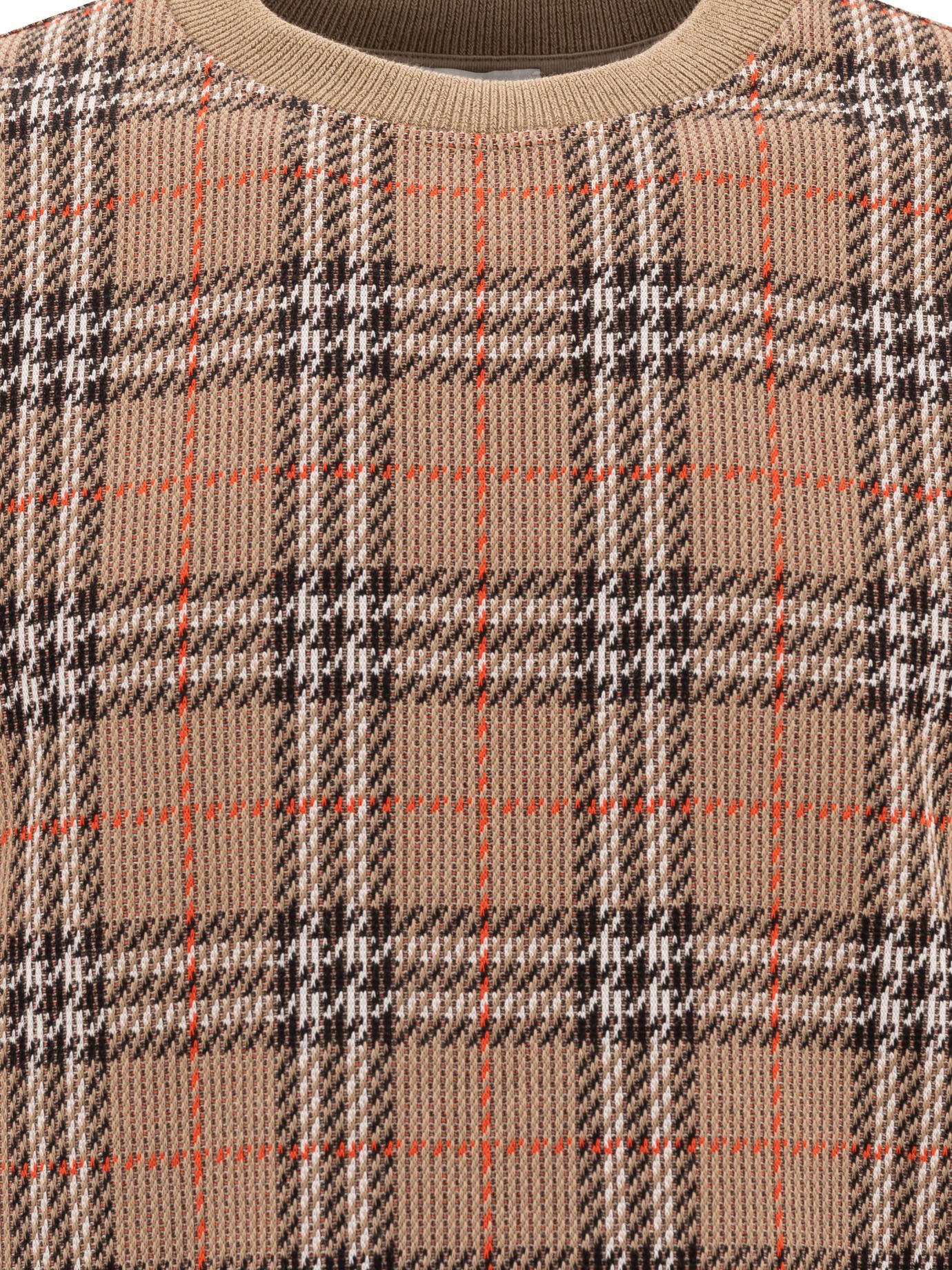 Burberry Cotton Check Crewneck Sweatshirt Size US M / EU 48-50 / 2 - 3 Thumbnail