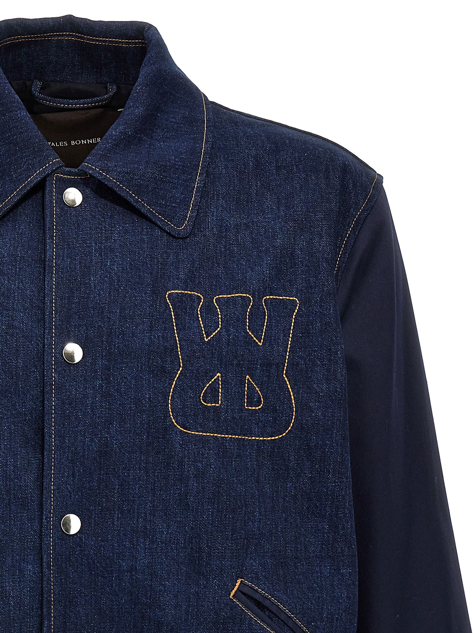 Wales Bonner 'The Echo Denim Varsity' Jacket Size US L / EU 52-54 / 3 - 3 Thumbnail