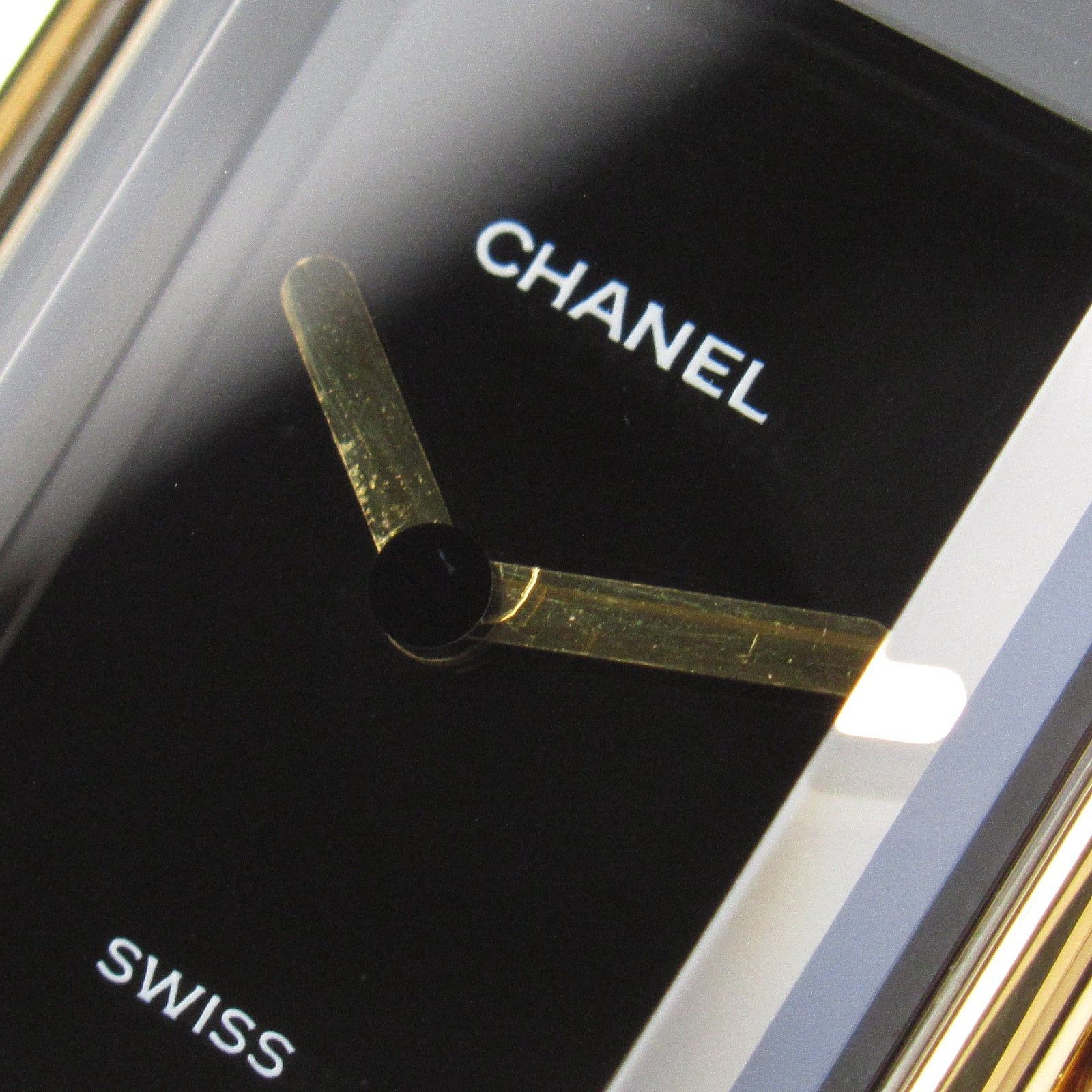 Chanel Chanel Premier S Women Watch Quartz Gp (Gold Plated) Leather Black Size ONE SIZE - 10 Thumbnail