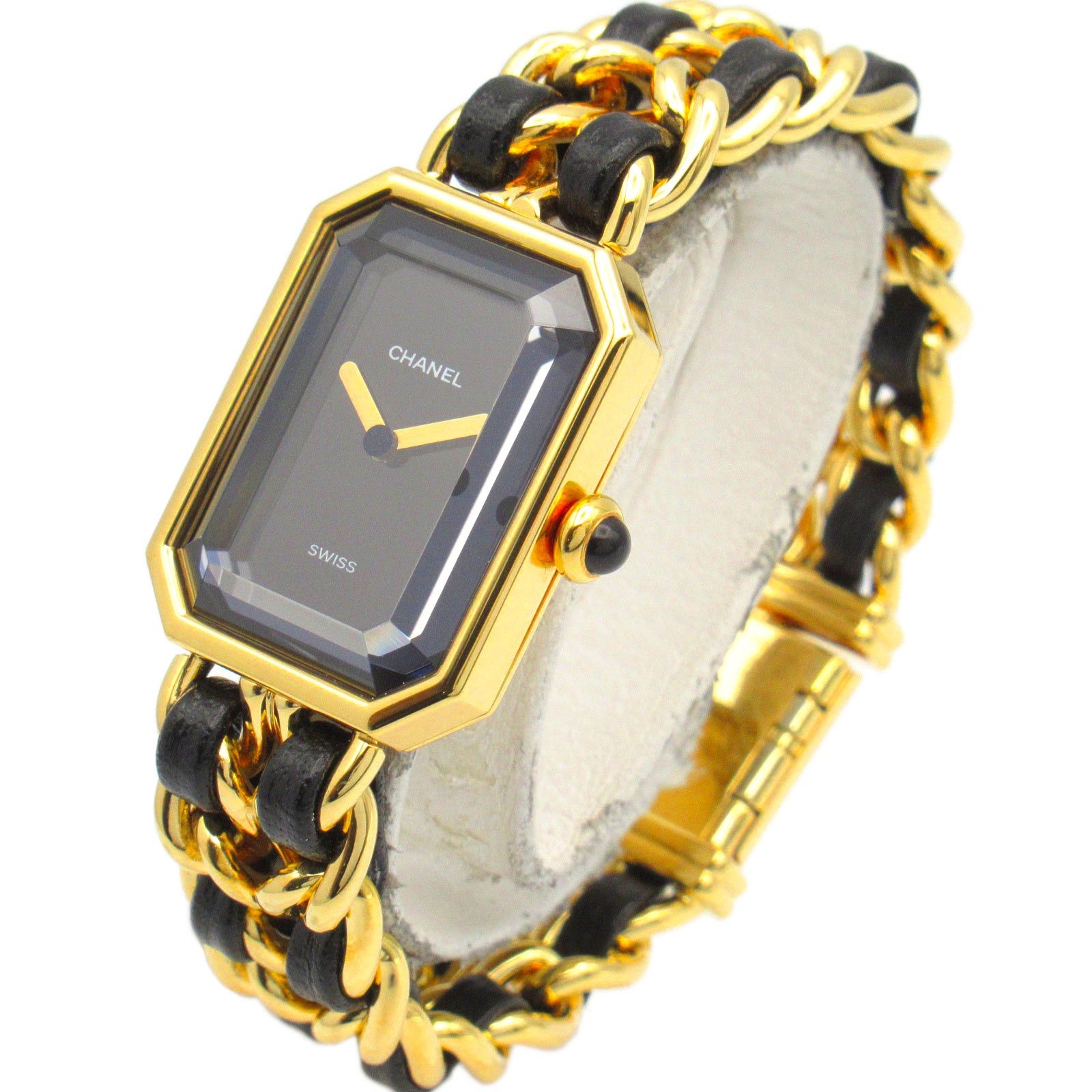 Chanel Chanel Premier S Women Watch Quartz Gp (Gold Plated) Leather Black Size ONE SIZE - 2 Thumbnail