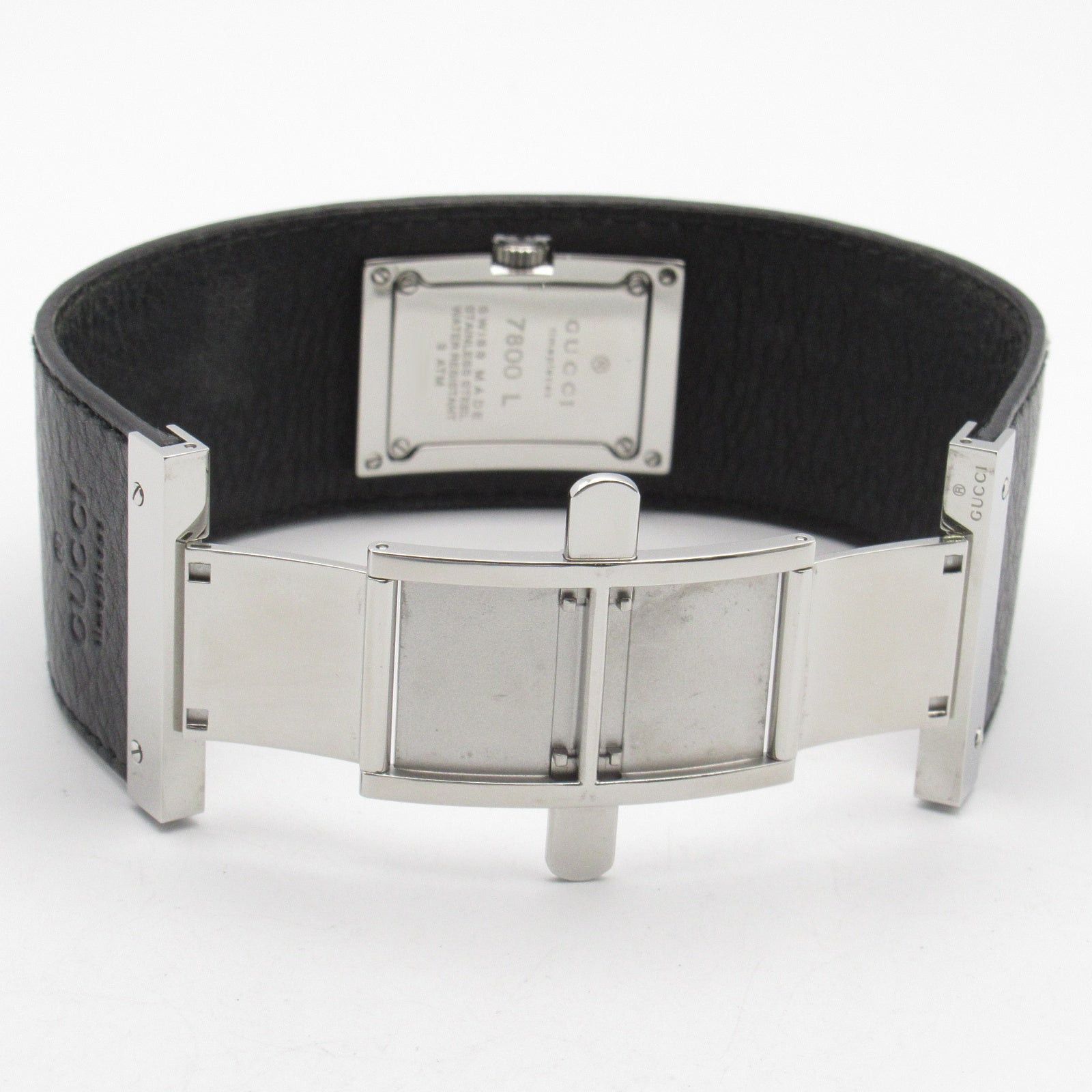 Gucci Gucci Bangle Watch Women Quartz Stainless Steel Leather Belt Black Size ONE SIZE - 5 Thumbnail