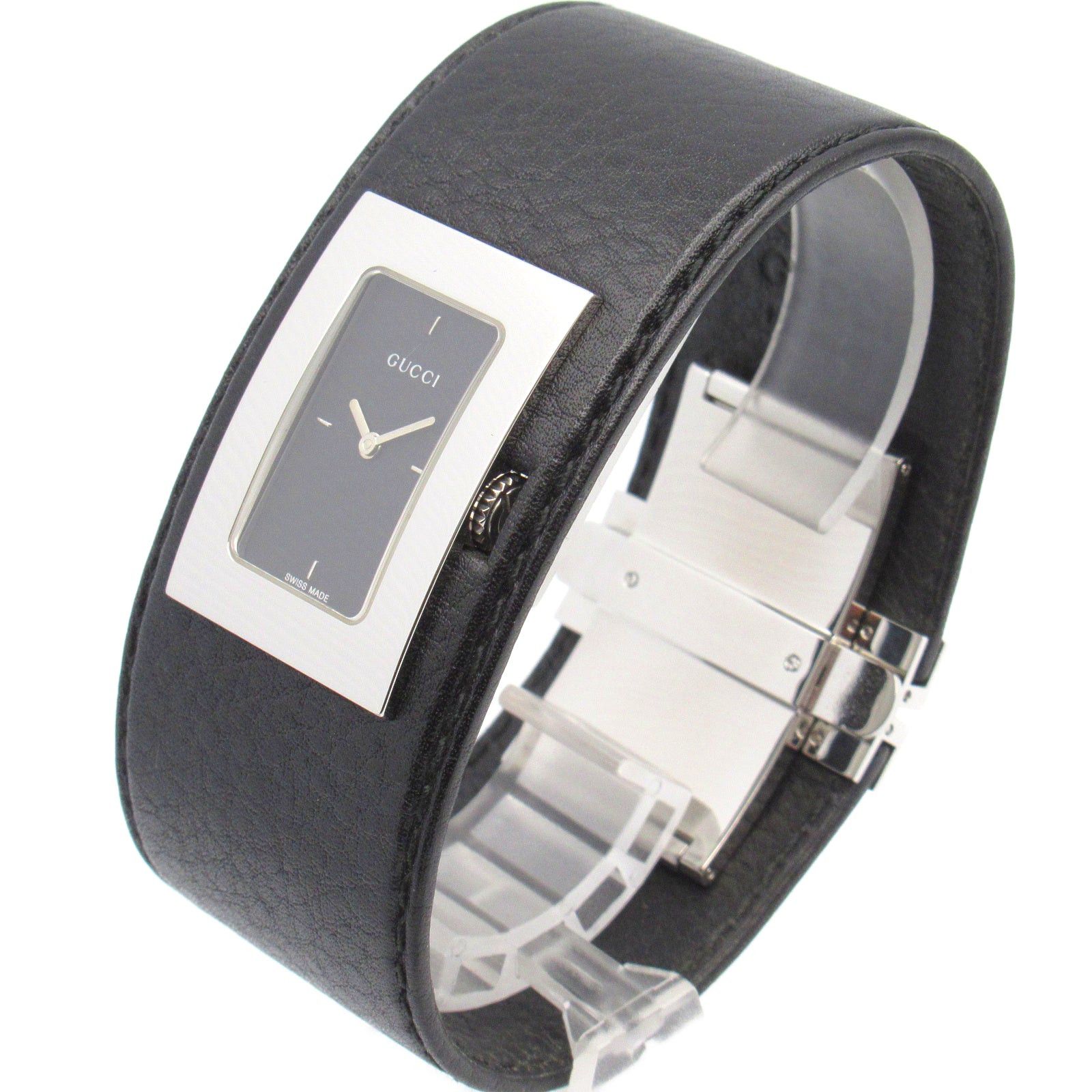 Gucci Gucci Bangle Watch Women Quartz Stainless Steel Leather Belt Black Size ONE SIZE - 2 Thumbnail