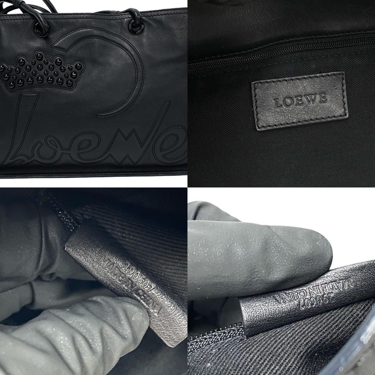 Loewe Loewe Tote Bag Black Leather Size ONE SIZE - 3 Thumbnail
