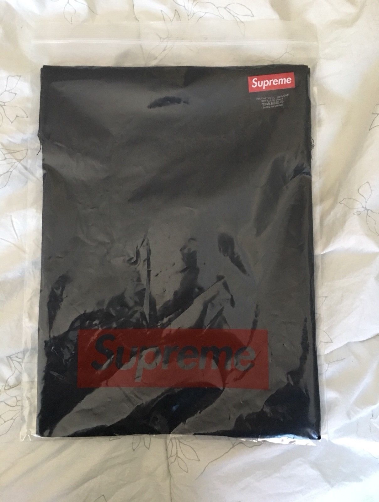 Supreme Fuck Wool Scarf White