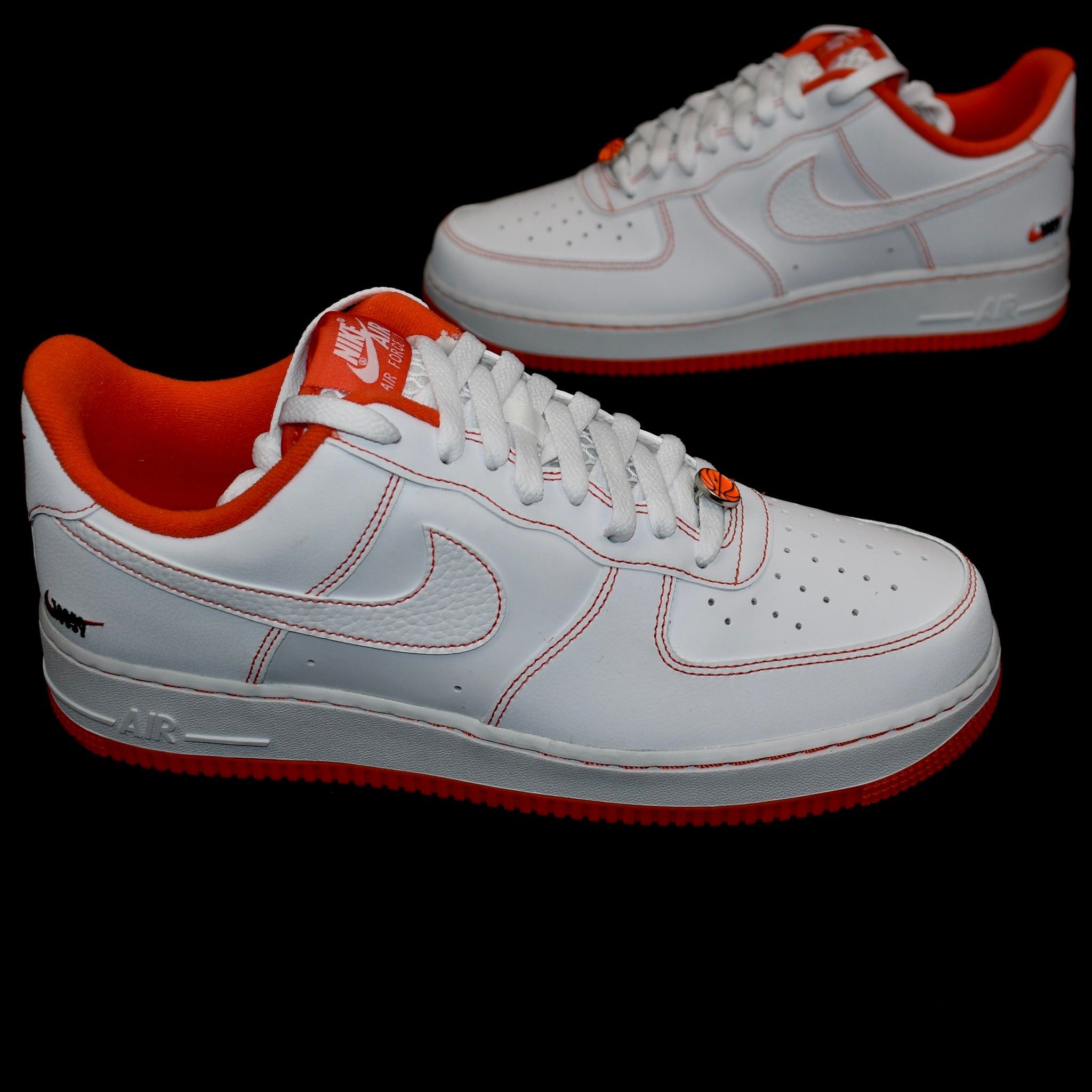 Nike Nike Air Force 1 LV8 EMB Rucker Park White Orange Kobe Size US 10 / EU 43 - 4 Thumbnail