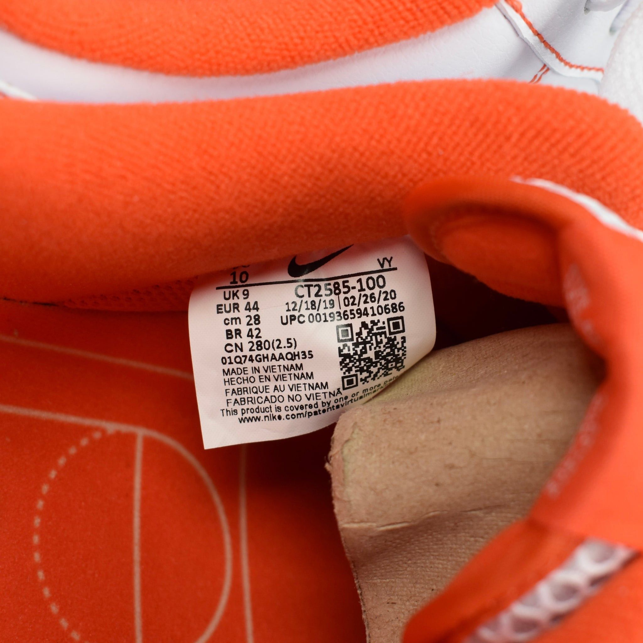 Nike Nike Air Force 1 LV8 EMB Rucker Park White Orange Kobe Size US 10 / EU 43 - 13 Thumbnail