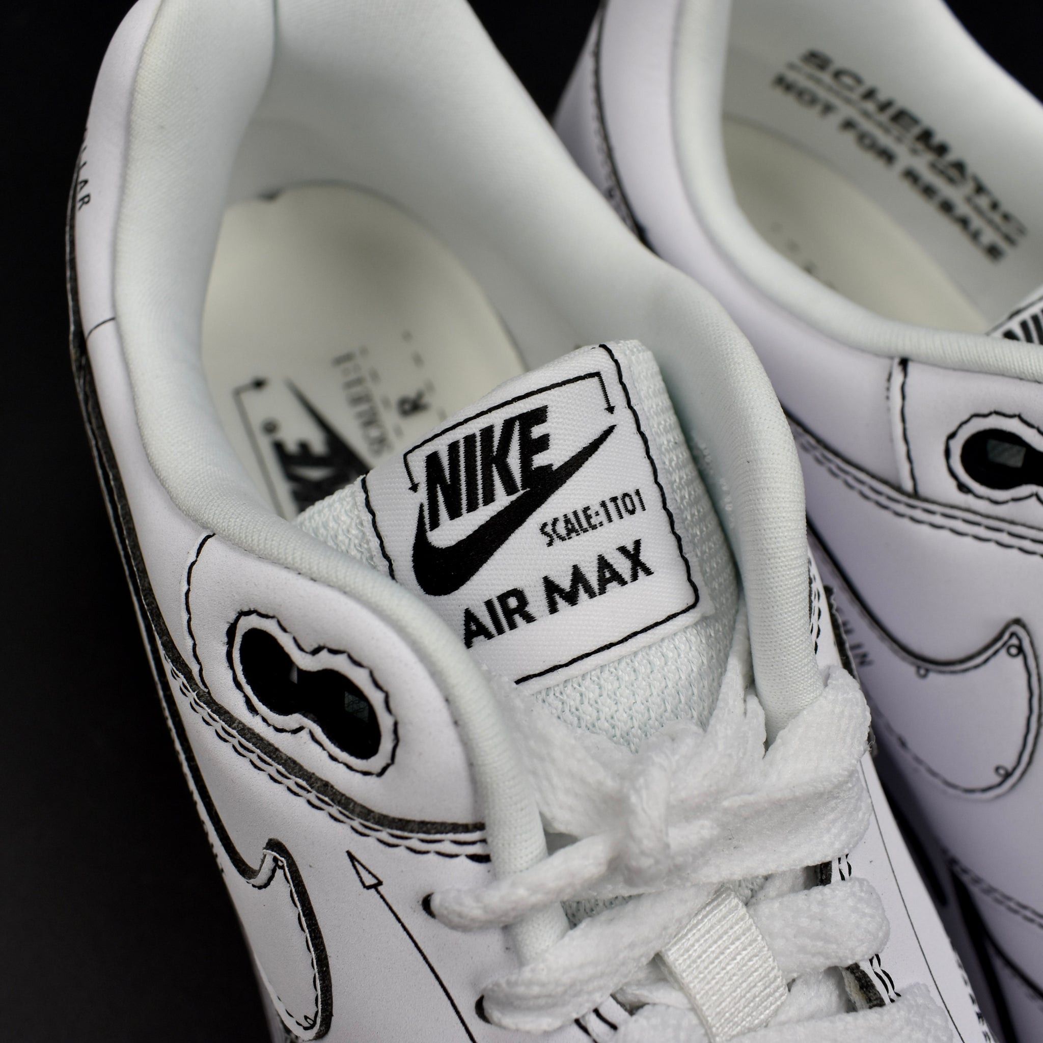 Nike Nike Air Max 1 Sketch to Shelf Tinker Schematic White Size US 10 / EU 43 - 11 Thumbnail