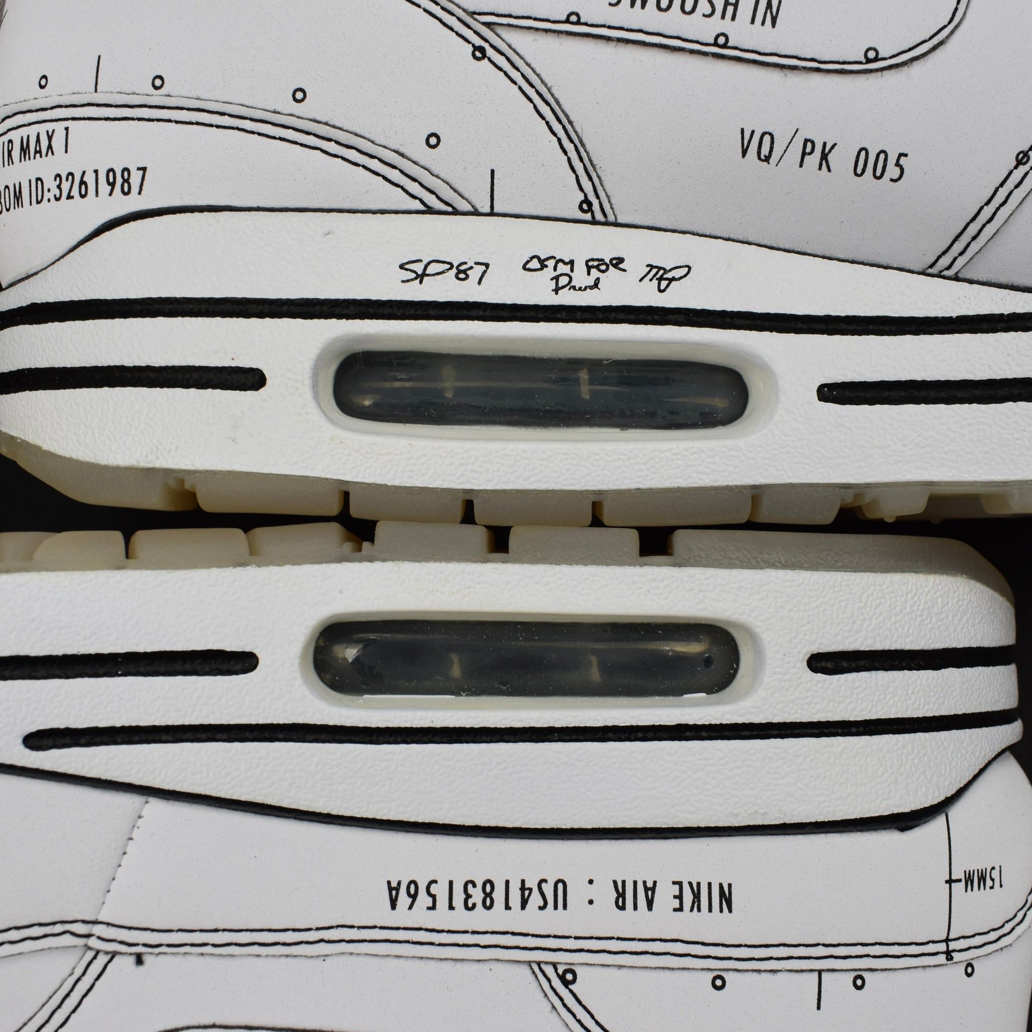 Nike Nike Air Max 1 Sketch to Shelf Tinker Schematic White Size US 10 / EU 43 - 9 Thumbnail