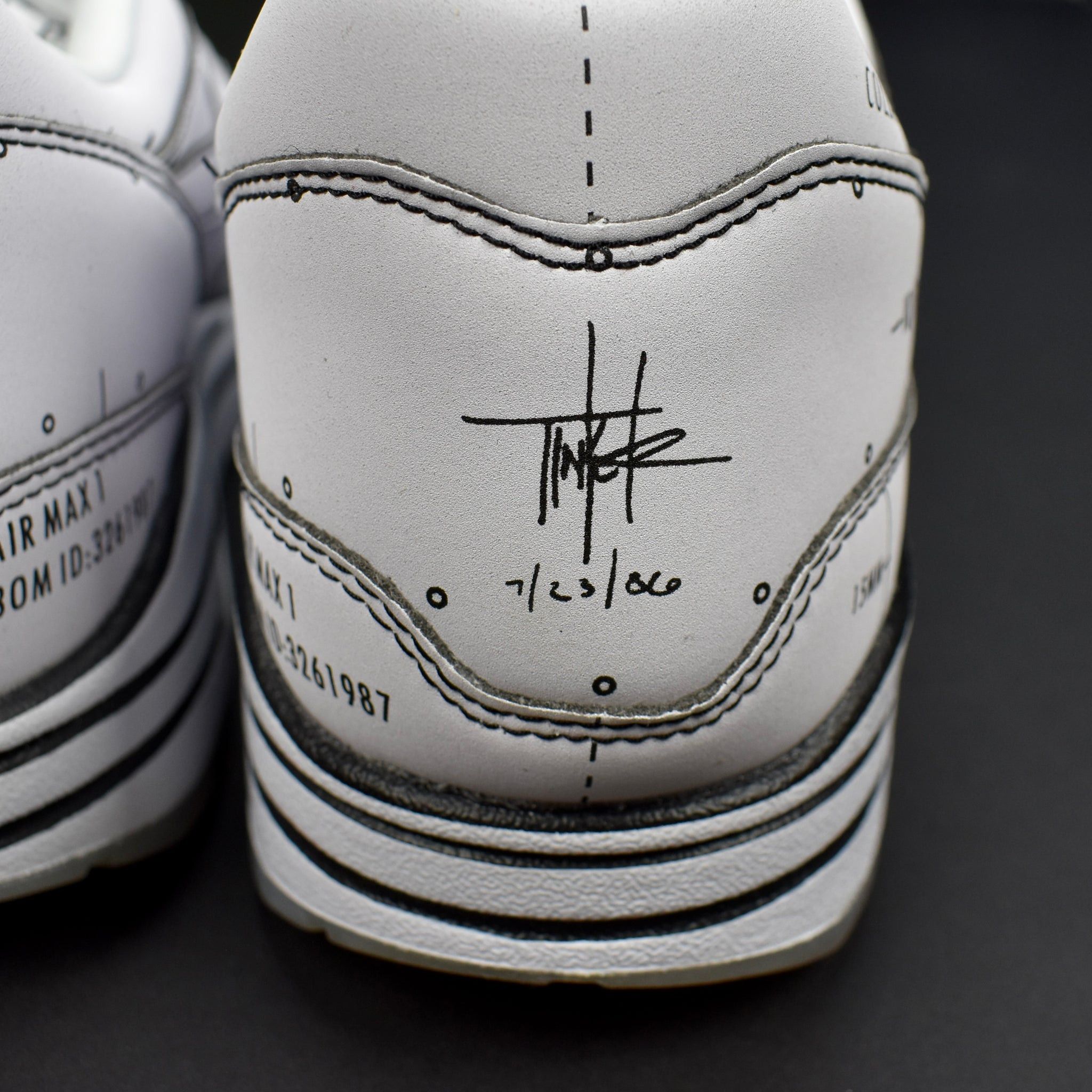 Nike Nike Air Max 1 Sketch to Shelf Tinker Schematic White Size US 10 / EU 43 - 8 Thumbnail
