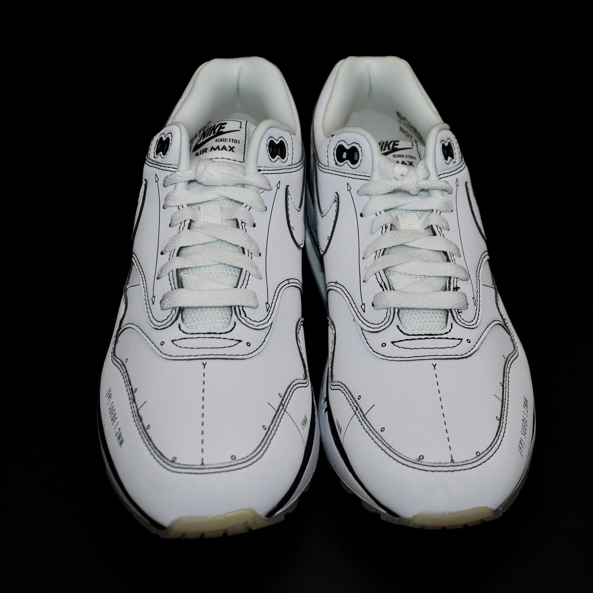 Nike Nike Air Max 1 Sketch to Shelf Tinker Schematic White Size US 10 / EU 43 - 5 Thumbnail