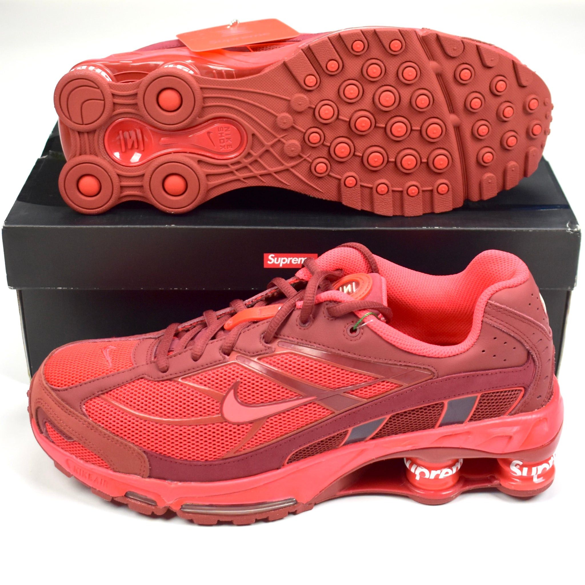 Nike × Supreme Supreme Nike Shox Ride 2 SP Red Sneakers SS22 Size US 10 / EU 43 - 2 Thumbnail