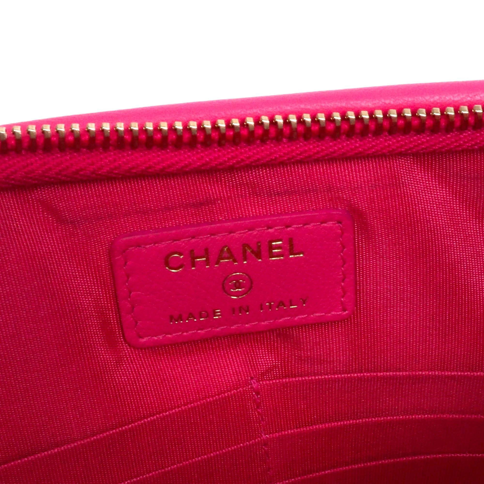 Chanel CHANEL - Chanel CHA NEL clutch in PVC and pink tweed Size ONE SIZE - 8 Thumbnail