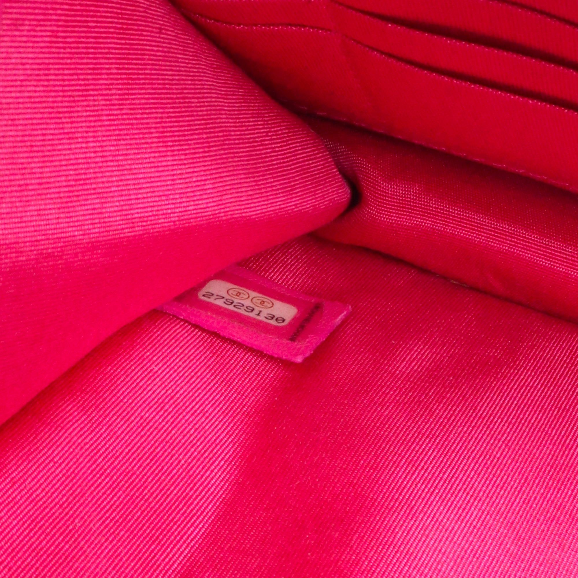 Chanel CHANEL - Chanel CHA NEL clutch in PVC and pink tweed Size ONE SIZE - 9 Thumbnail