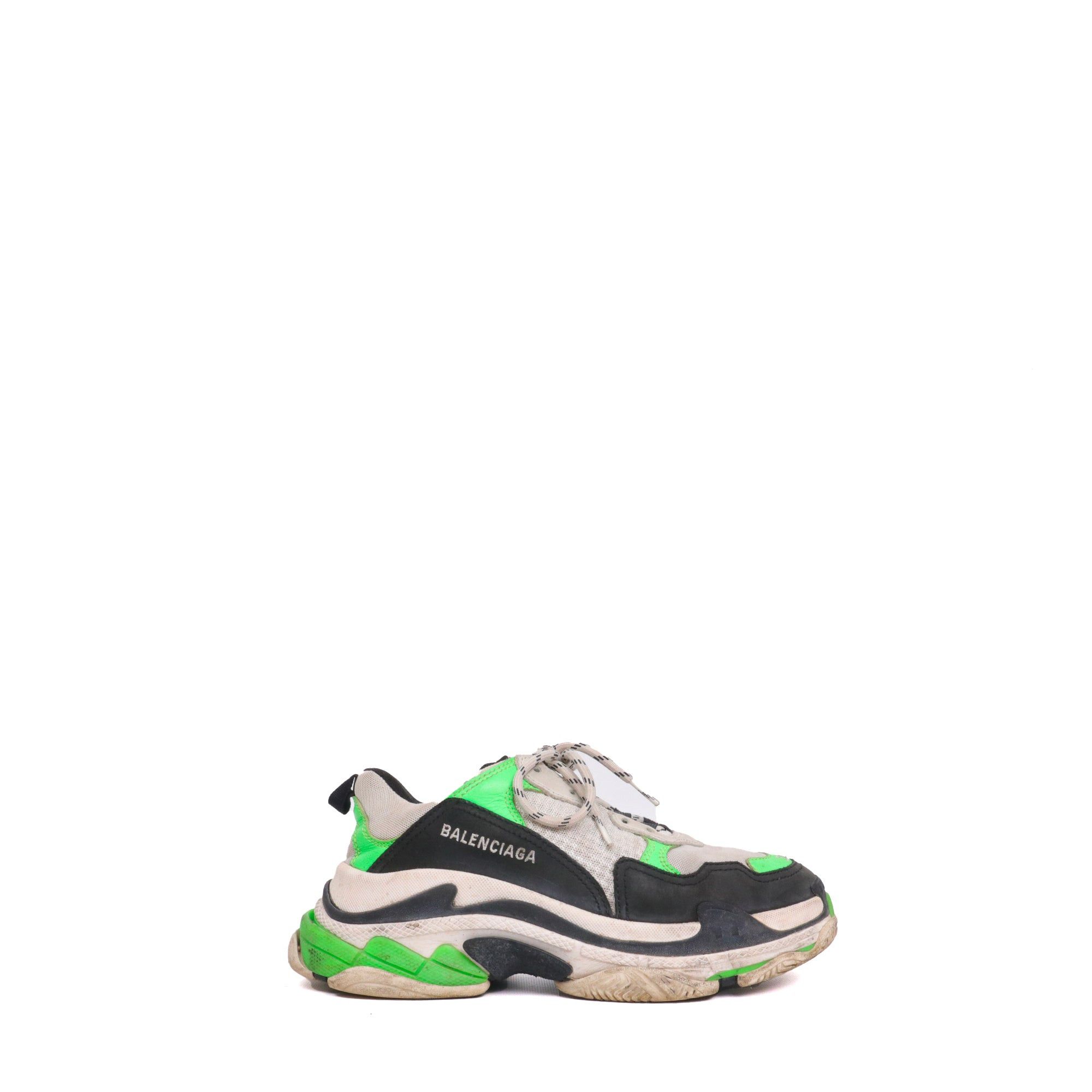 Balenciaga BALENCIAGA - Balenciaga Triple S sneakers in green and black fabric (T39) Size US 8 / IT 38 - 2 Thumbnail