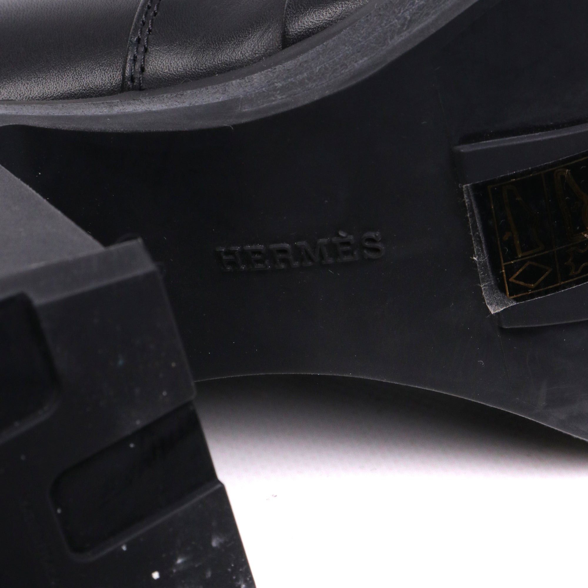 Hermes HERMÈS - Hermès boots in black leather (T37) Size US 5 / IT 35 - 7 Thumbnail