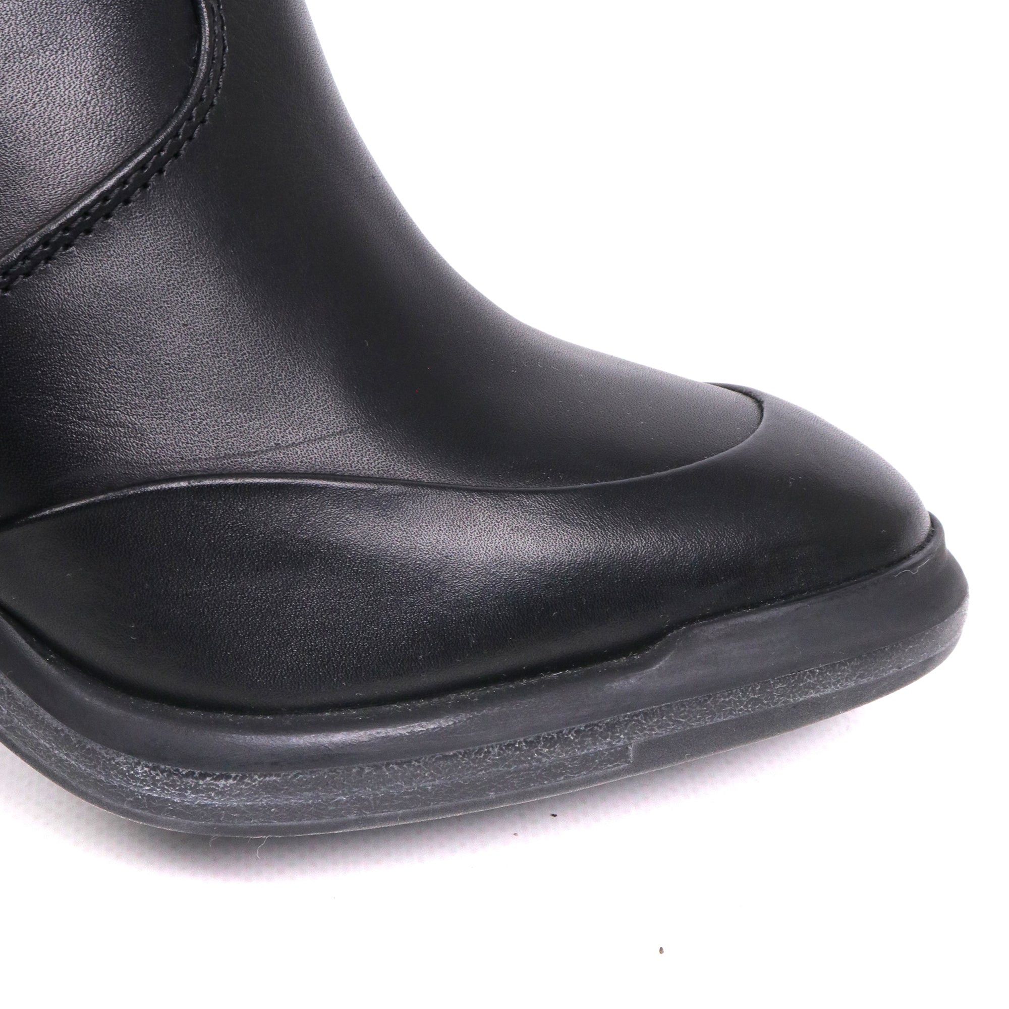 Hermes HERMÈS - Hermès boots in black leather (T37) Size US 5 / IT 35 - 4 Thumbnail