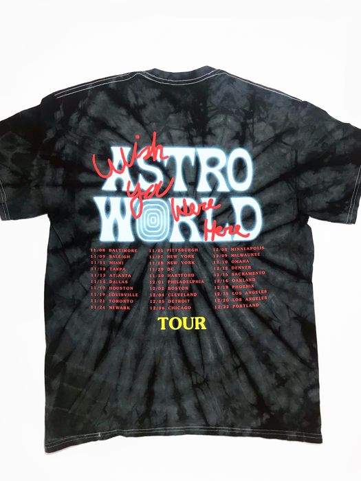 Tie-dye hoodie TRAVIS SCOTT astroworld merch europe tourts men