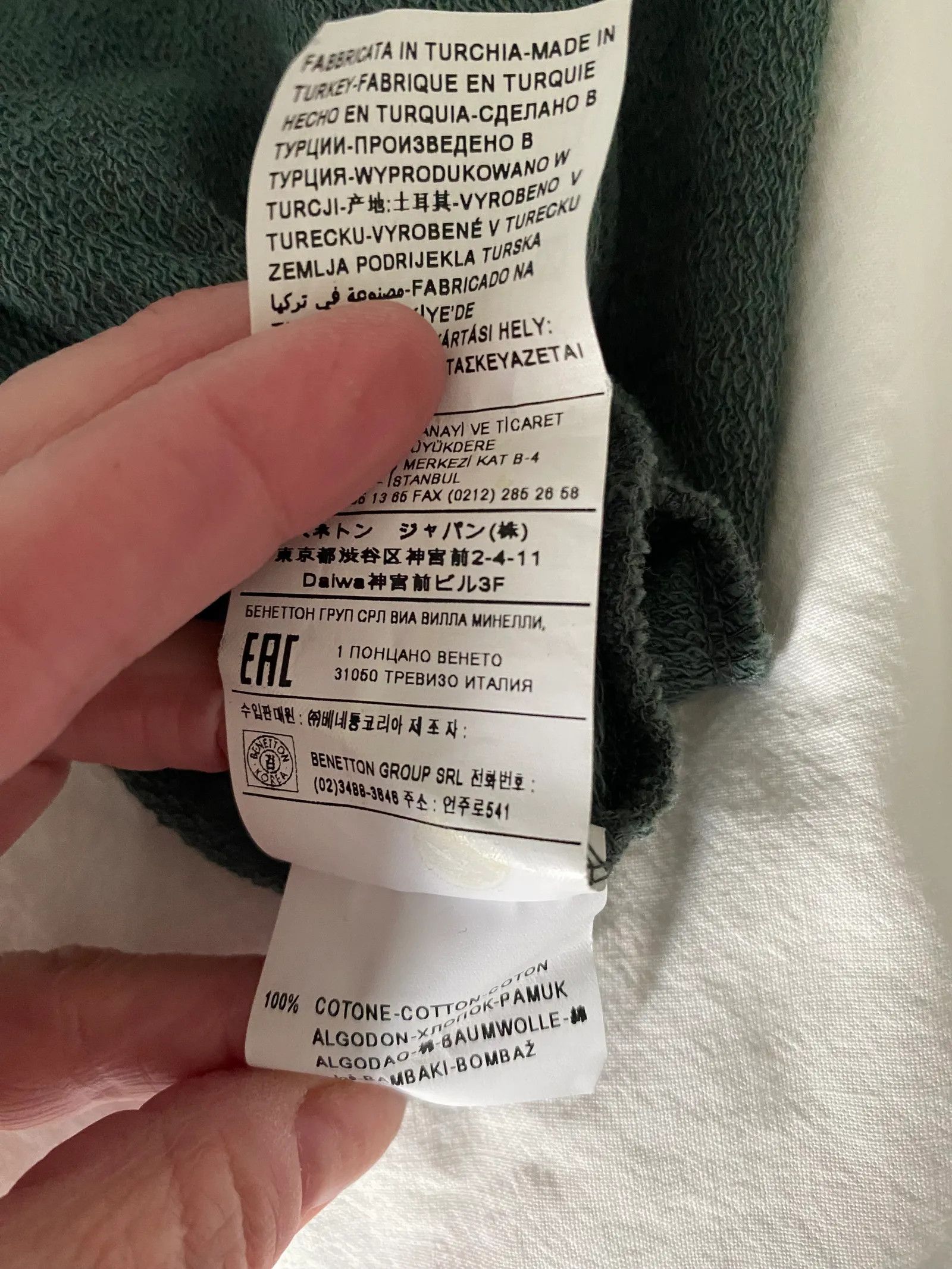 Benetton Benetton Sweatshirt Size L / US 10 / IT 46 - 3 Thumbnail