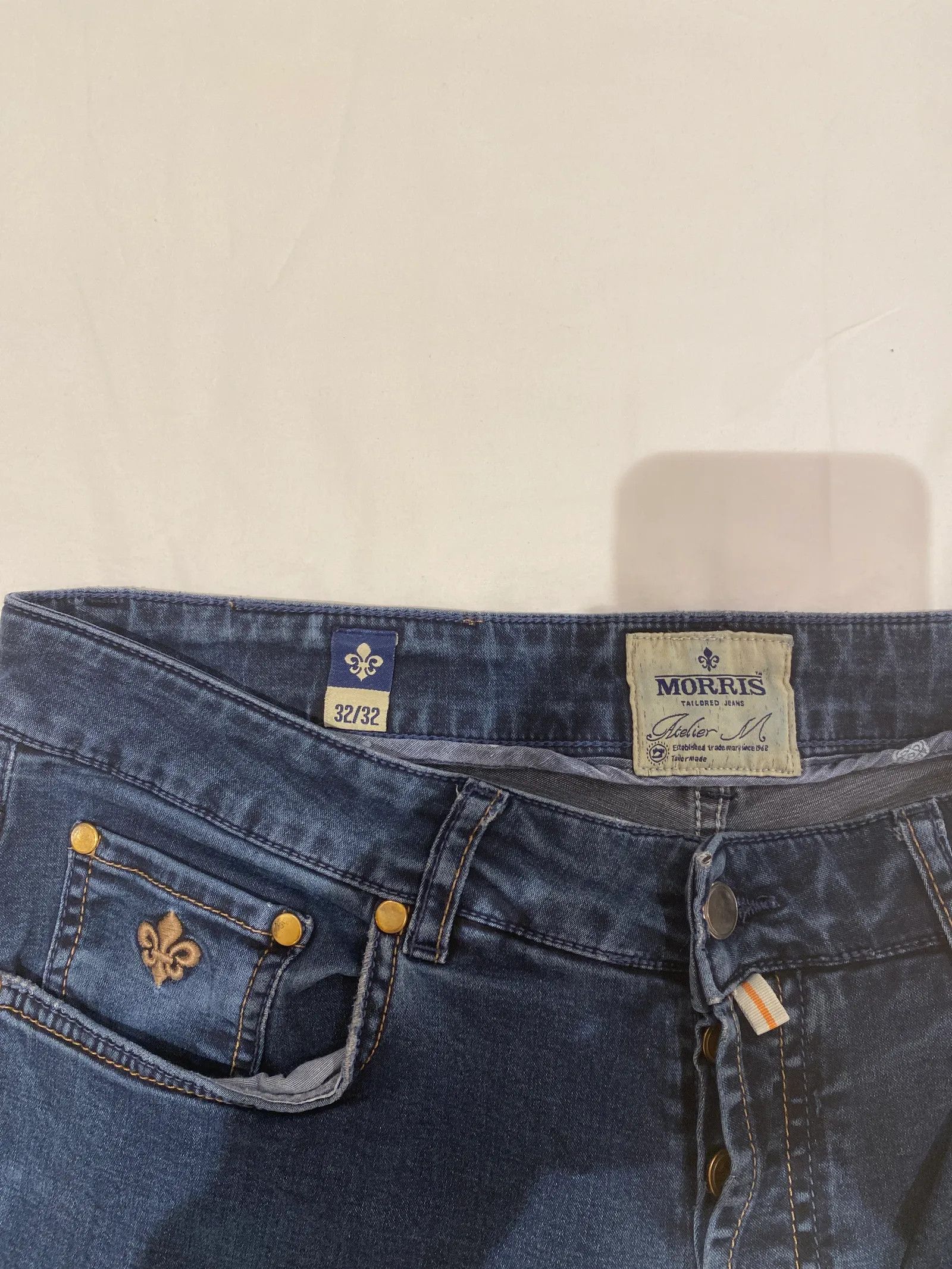 Morris Morris Steve Satin Jeans Jeans Size 32" / US 10 / IT 46 - 2 Thumbnail