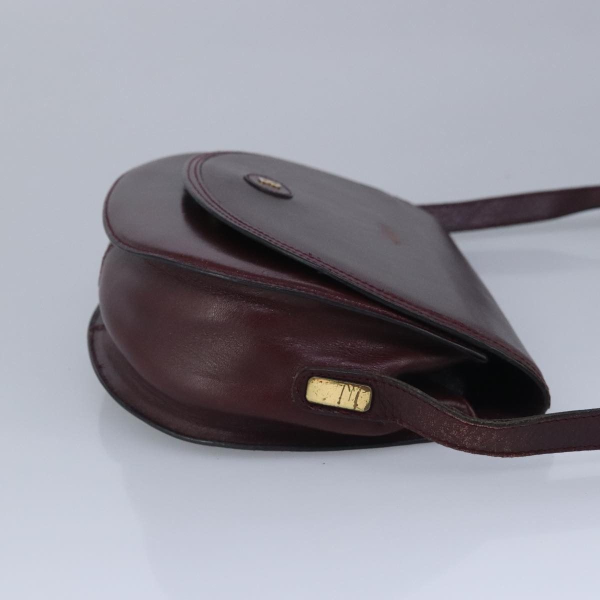 Bally Burgundy Leather Shoulder Bag (Pre-Owned) Size ONE SIZE - 4 Thumbnail