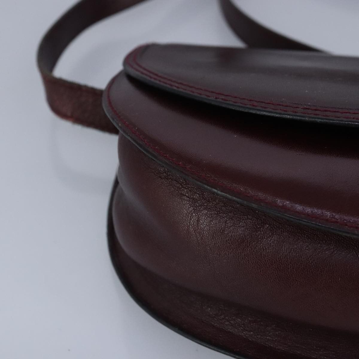 Bally Burgundy Leather Shoulder Bag (Pre-Owned) Size ONE SIZE - 7 Thumbnail
