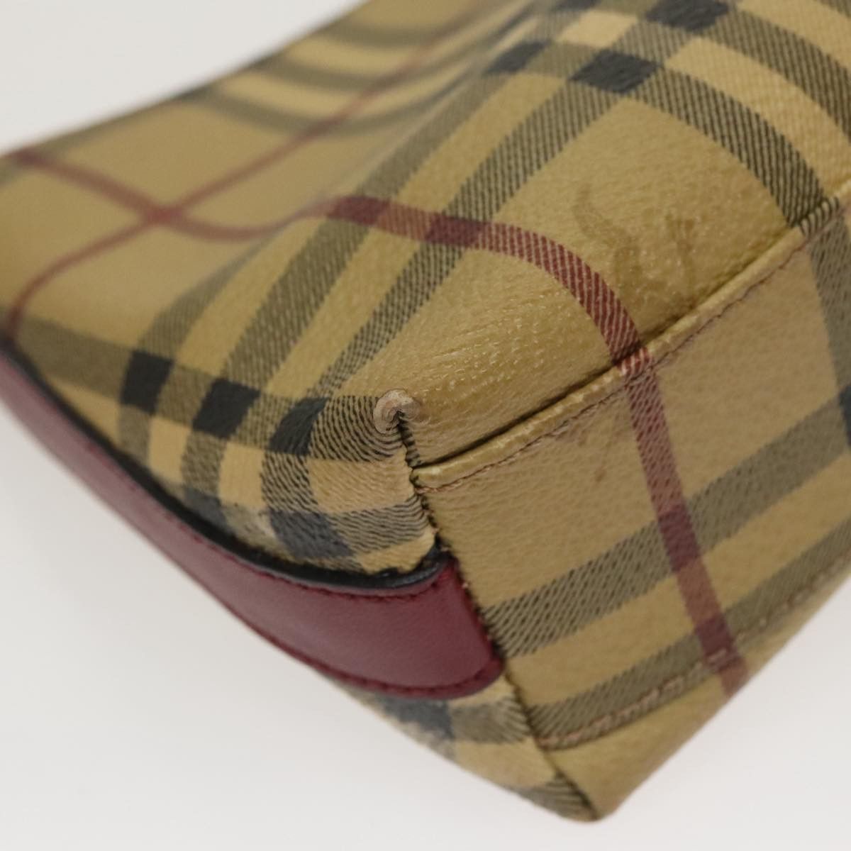 Burberry Nova Check Beige Canvas Shoulder Bag (Pre-Owned) Size ONE SIZE - 8 Thumbnail