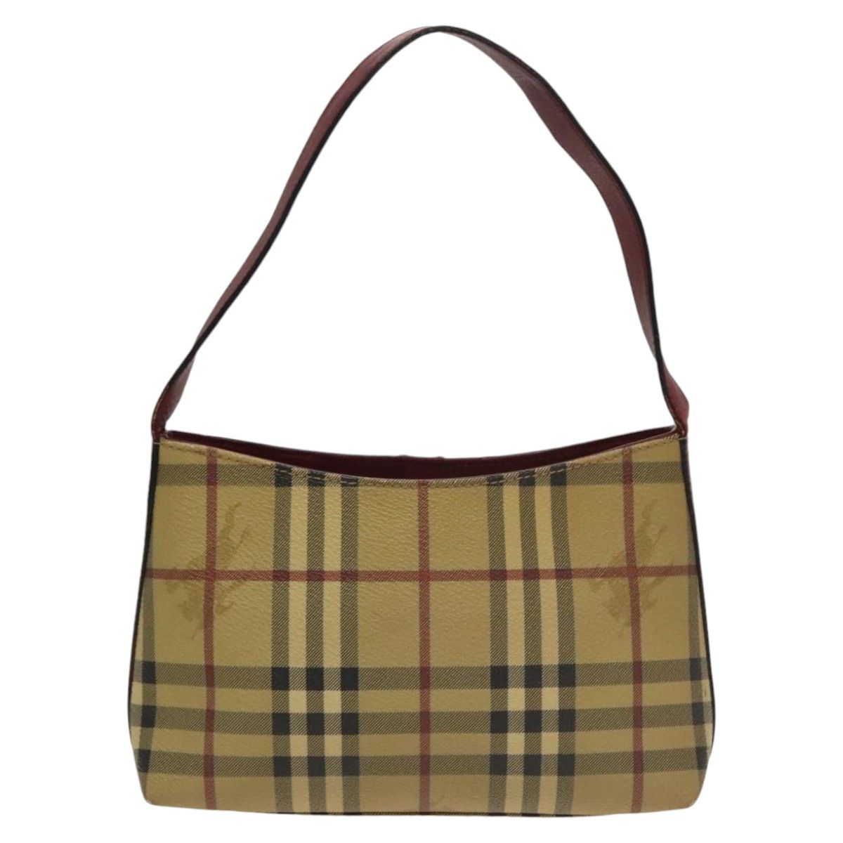 Burberry Nova Check Beige Canvas Shoulder Bag (Pre-Owned) Size ONE SIZE - 2 Thumbnail