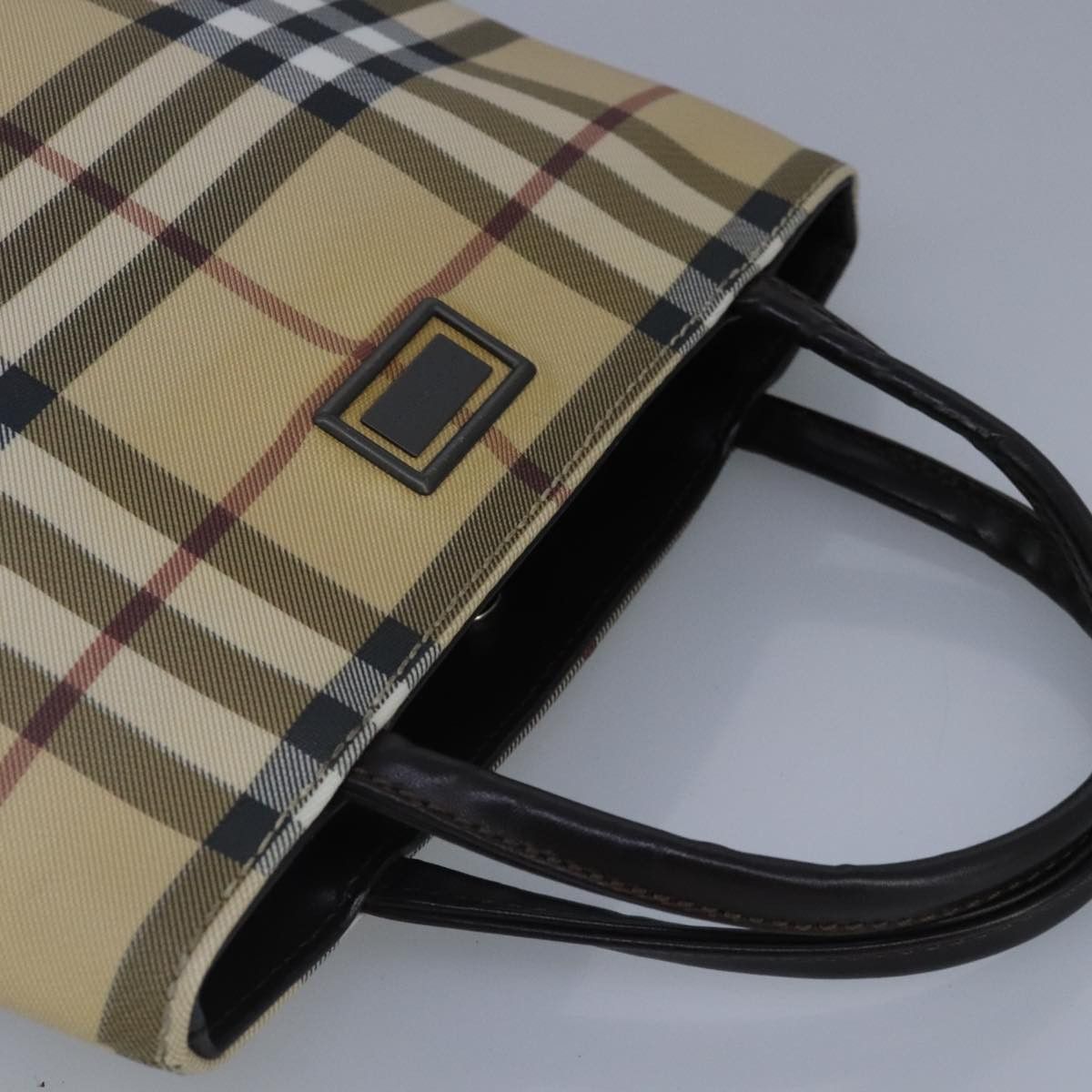 Burberry Nova Check Beige Canvas Handbag (Pre-Owned) Size ONE SIZE - 16 Thumbnail