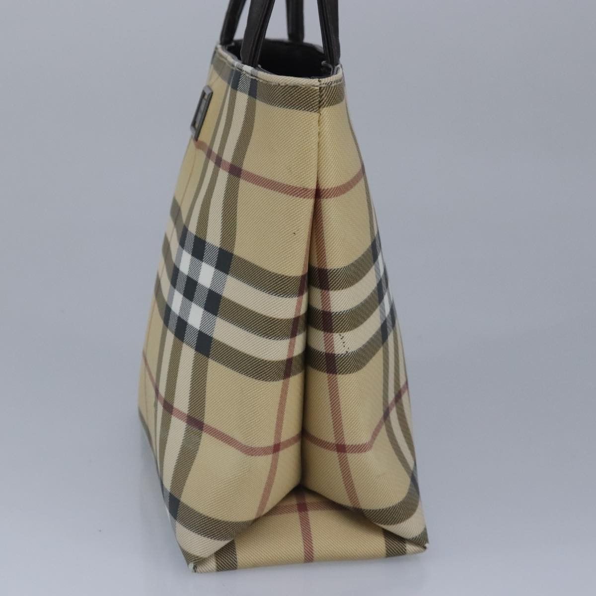 Burberry Nova Check Beige Canvas Handbag (Pre-Owned) Size ONE SIZE - 4 Thumbnail