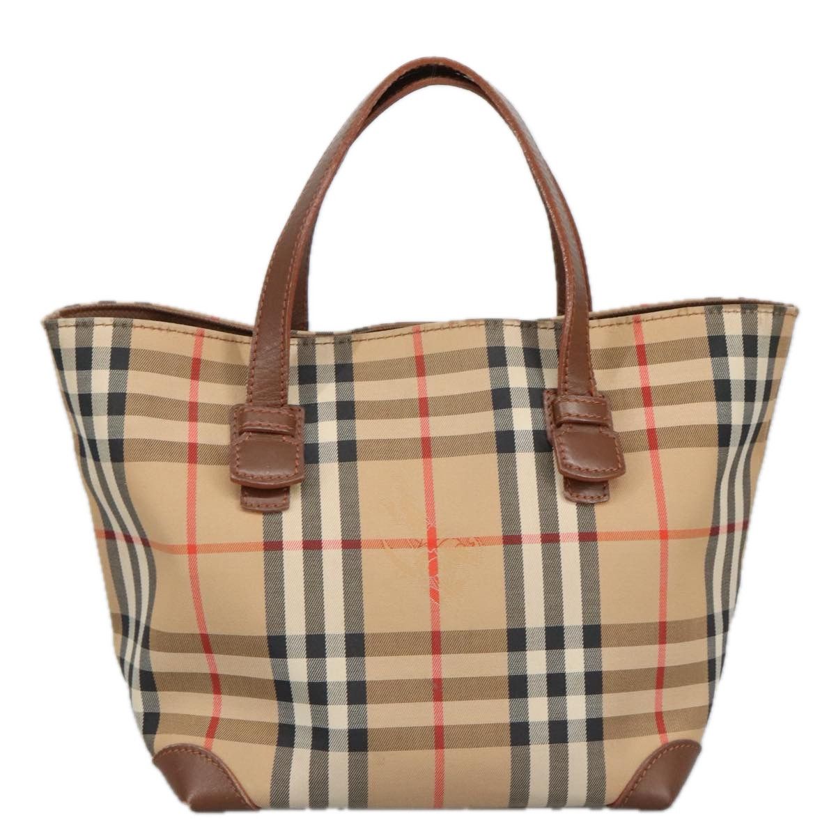 Burberry Nova Check Beige Canvas Handbag (Pre-Owned) Size ONE SIZE - 2 Thumbnail