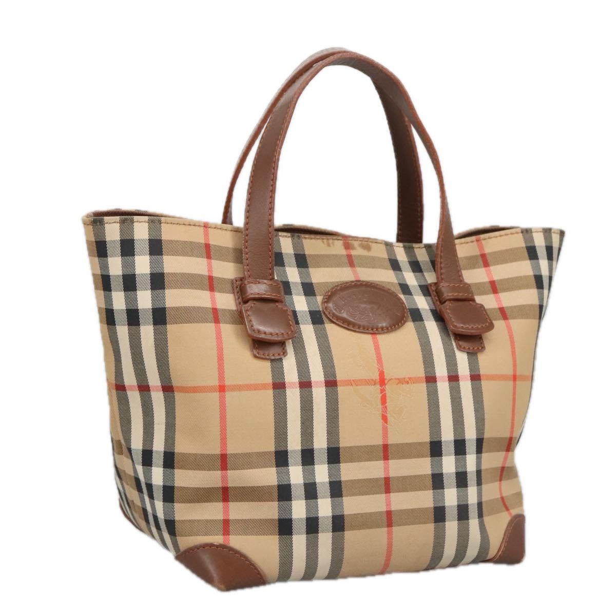 Burberry Nova Check Beige Canvas Handbag (Pre-Owned) Size ONE SIZE - 13 Thumbnail