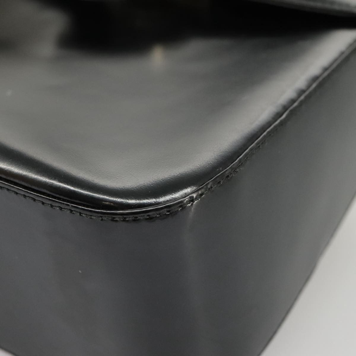 Salvatore Ferragamo Gancini Black Leather Handbag (Pre-Owned) Size ONE SIZE - 8 Thumbnail