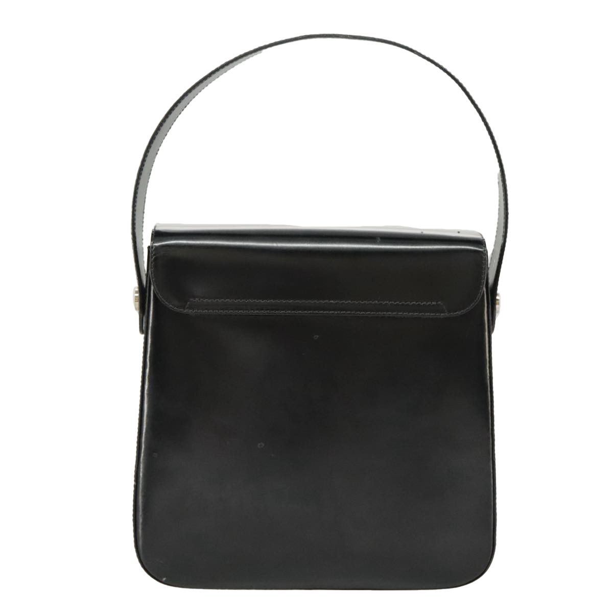 Salvatore Ferragamo Gancini Black Leather Handbag (Pre-Owned) Size ONE SIZE - 2 Thumbnail