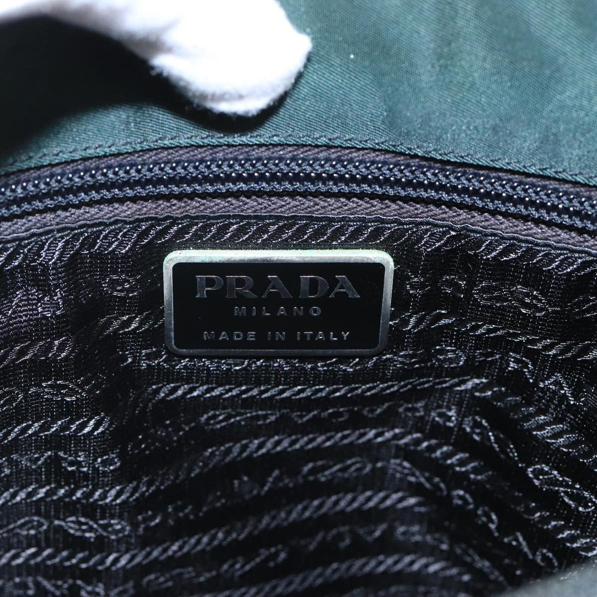 Prada Re-Nylon Green Synthetic Tote Bag (Pre-Owned) Size ONE SIZE - 14 Thumbnail