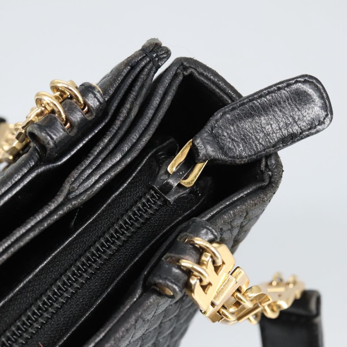 Bally Black Leather Shoulder Bag (Pre-Owned) Size ONE SIZE - 12 Thumbnail
