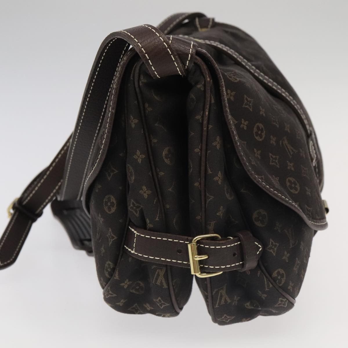 Louis Vuitton Saumur 30 Brown Canvas Shoulder Bag (Pre-Owned) Size ONE SIZE - 3 Thumbnail