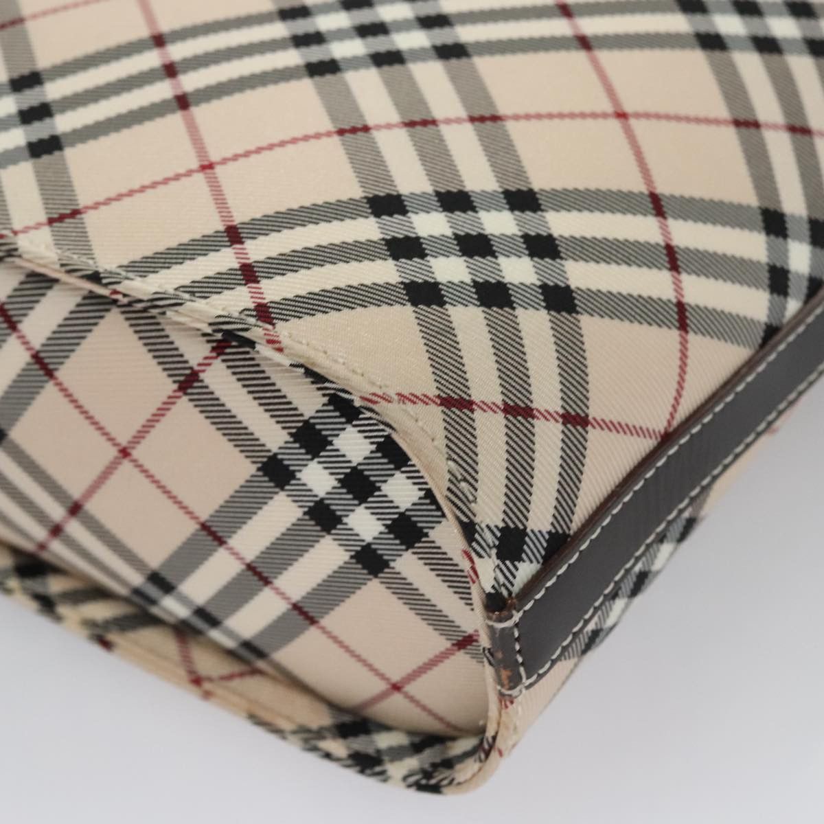 Burberry Nova Check Beige Canvas Shoulder Bag (Pre-Owned) Size ONE SIZE - 10 Thumbnail