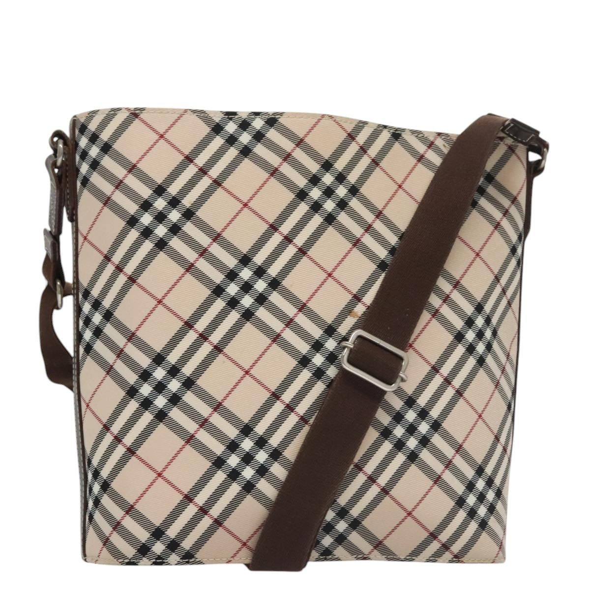 Burberry Nova Check Beige Canvas Shoulder Bag (Pre-Owned) Size ONE SIZE - 14 Thumbnail