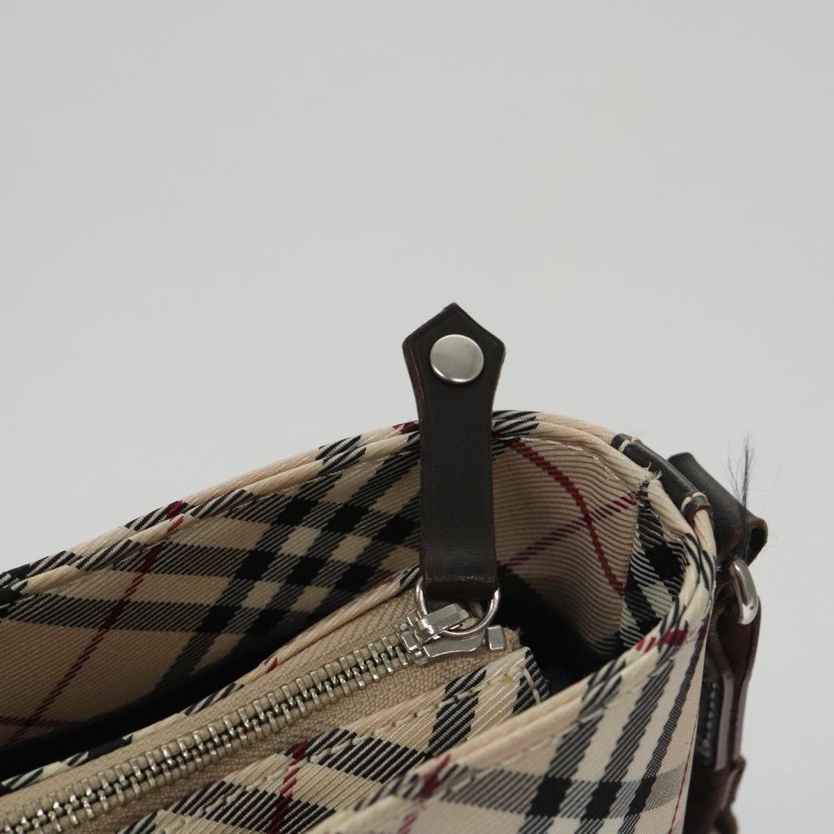 Burberry Nova Check Beige Canvas Shoulder Bag (Pre-Owned) Size ONE SIZE - 11 Thumbnail