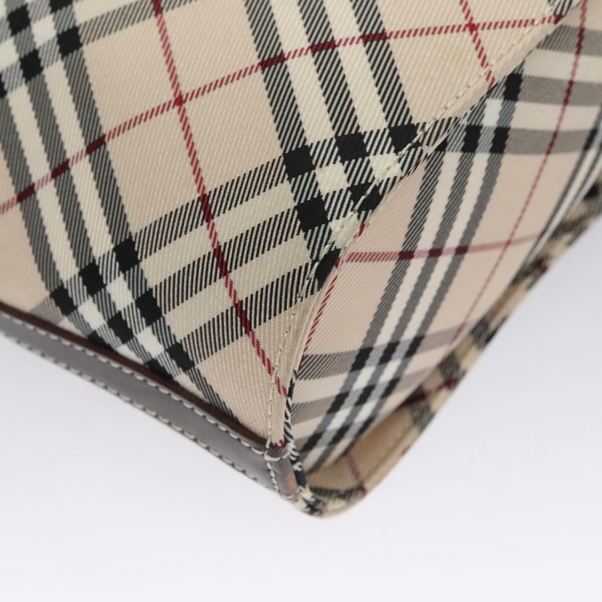 Burberry Nova Check Beige Canvas Shoulder Bag (Pre-Owned) Size ONE SIZE - 9 Thumbnail