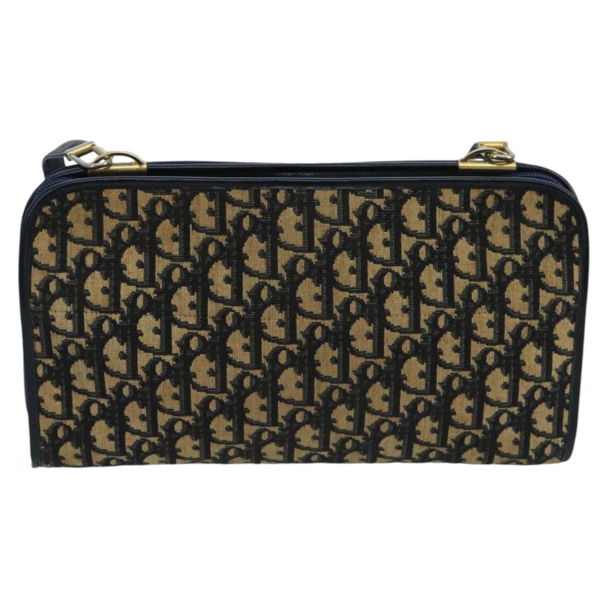 Dior Trotter Navy Canvas Shoulder Bag (Pre-Owned) Size ONE SIZE - 2 Thumbnail