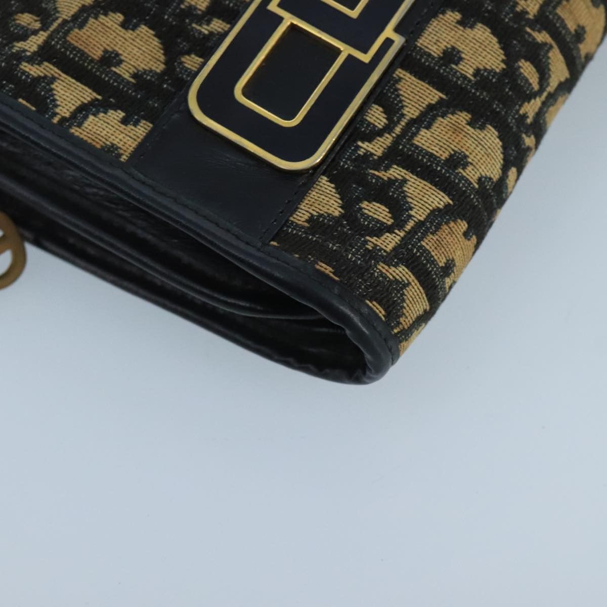Dior Trotter Navy Canvas Shoulder Bag (Pre-Owned) Size ONE SIZE - 7 Thumbnail