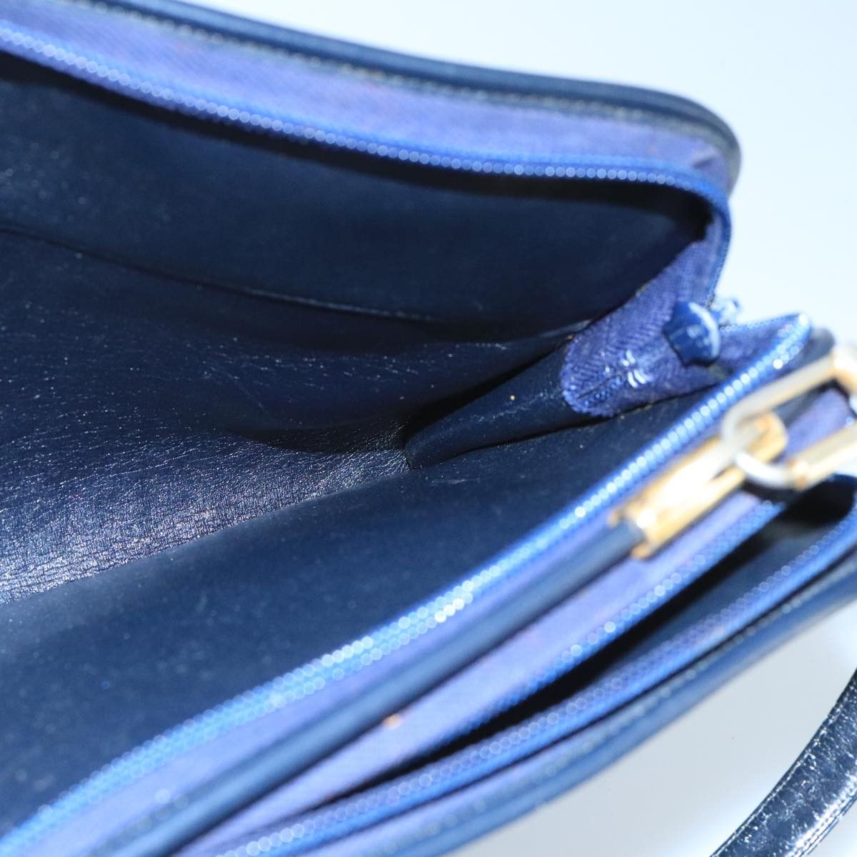 Dior Trotter Navy Canvas Shoulder Bag (Pre-Owned) Size ONE SIZE - 19 Thumbnail